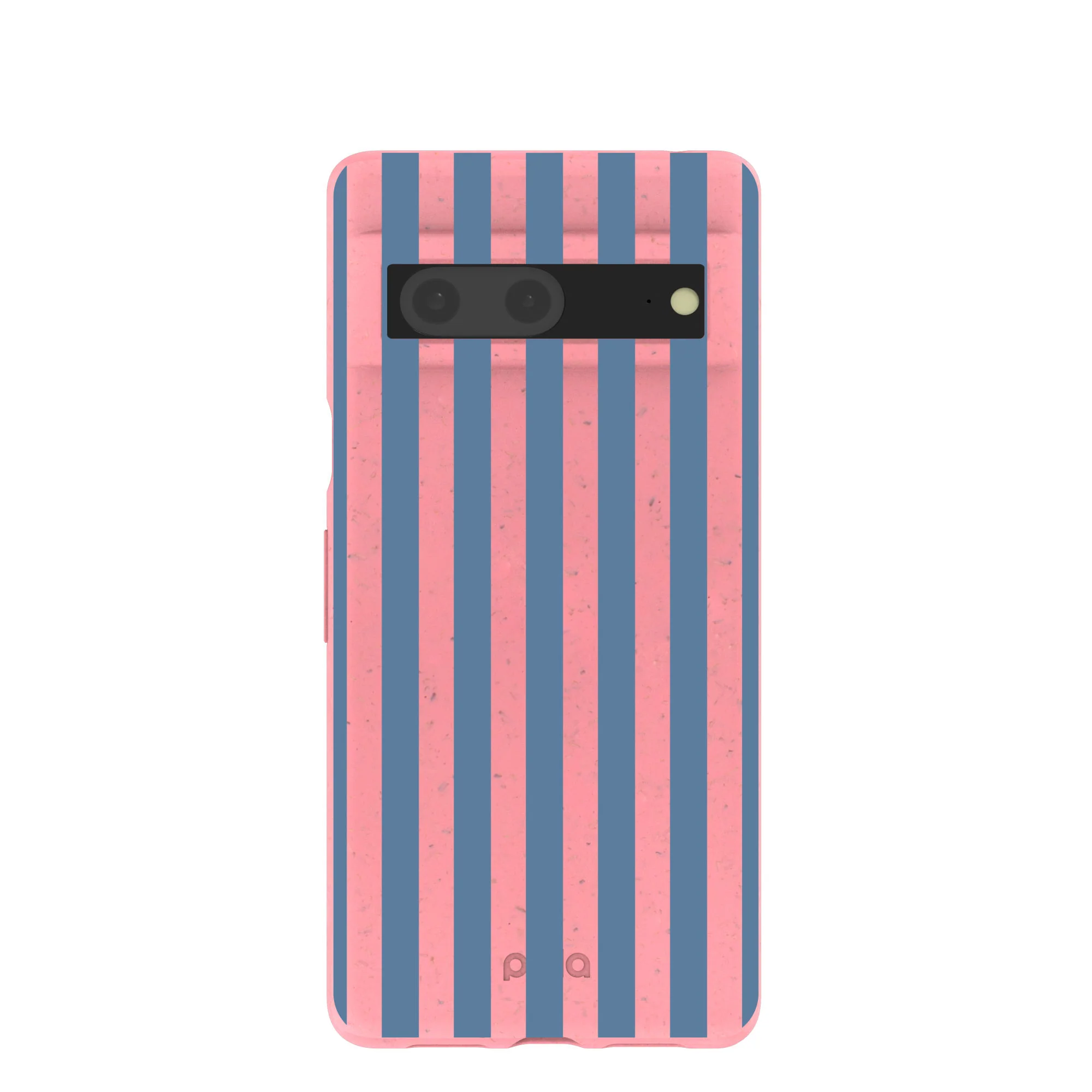 Bubblegum Pink Candy Blue Stripes Google Pixel 7 Case
