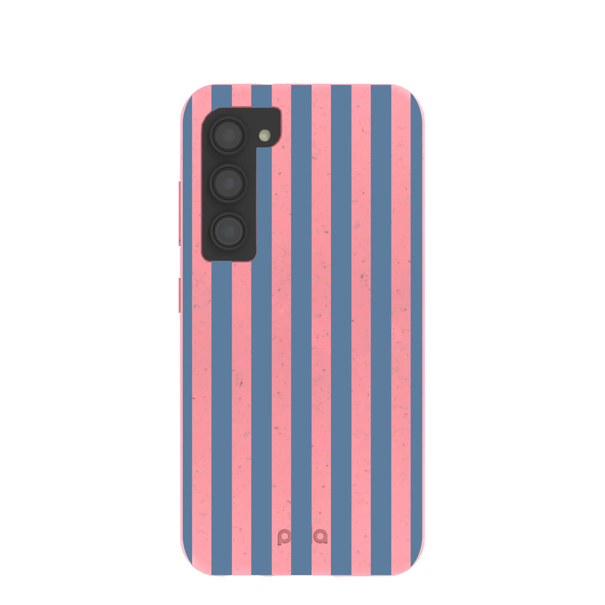 Bubblegum Pink Candy Blue Stripes Samsung Galaxy S23 Case