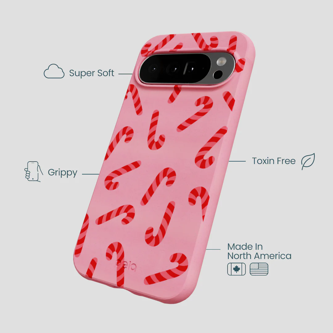 Bubblegum Pink Candy Cane Chaos Google Pixel 10 Pro XL Case - Image 4
