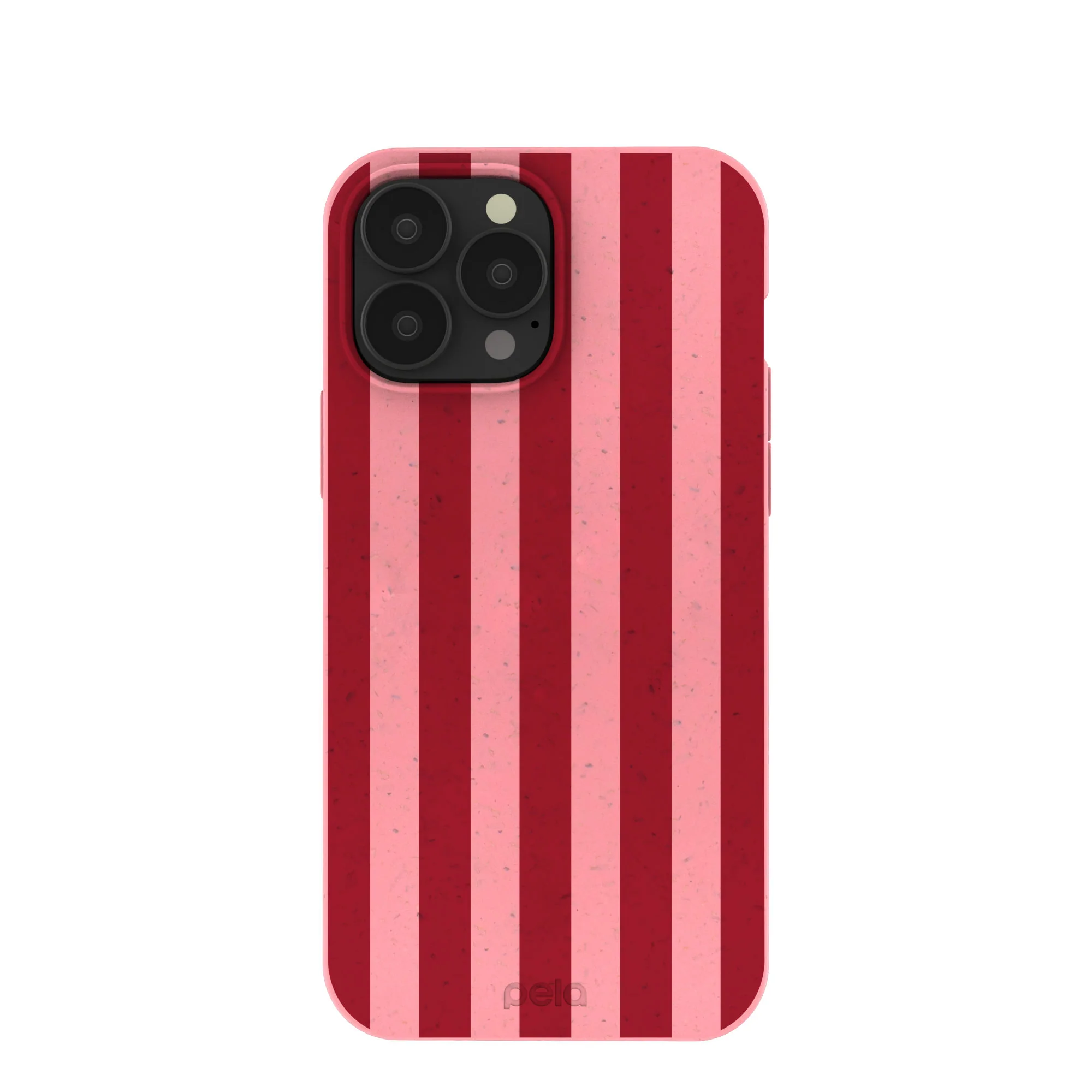 Bubblegum Pink Cherry Stripes iPhone 13 Pro Max Case
