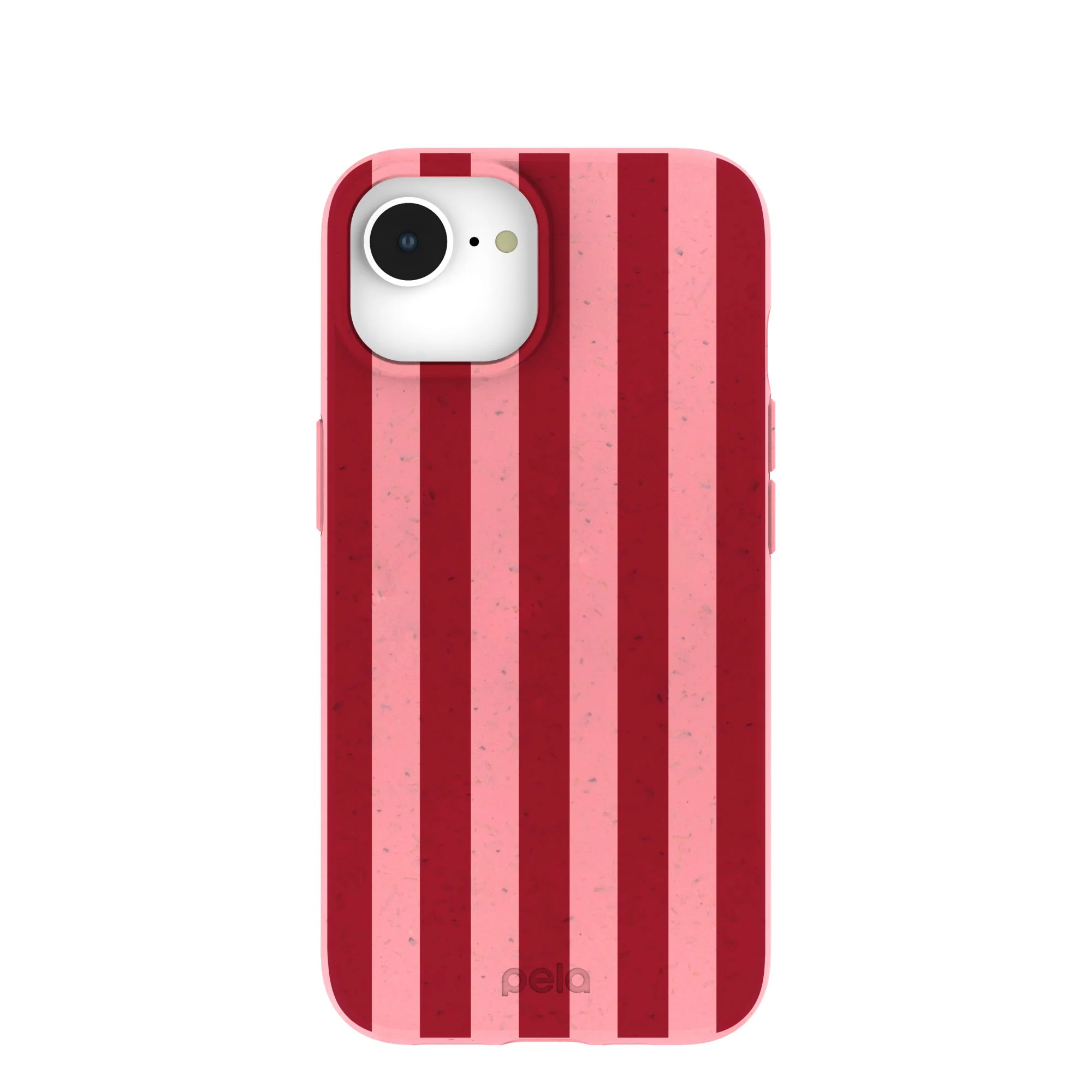 Bubblegum Pink Cherry Stripes iPhone 16e/17e Case