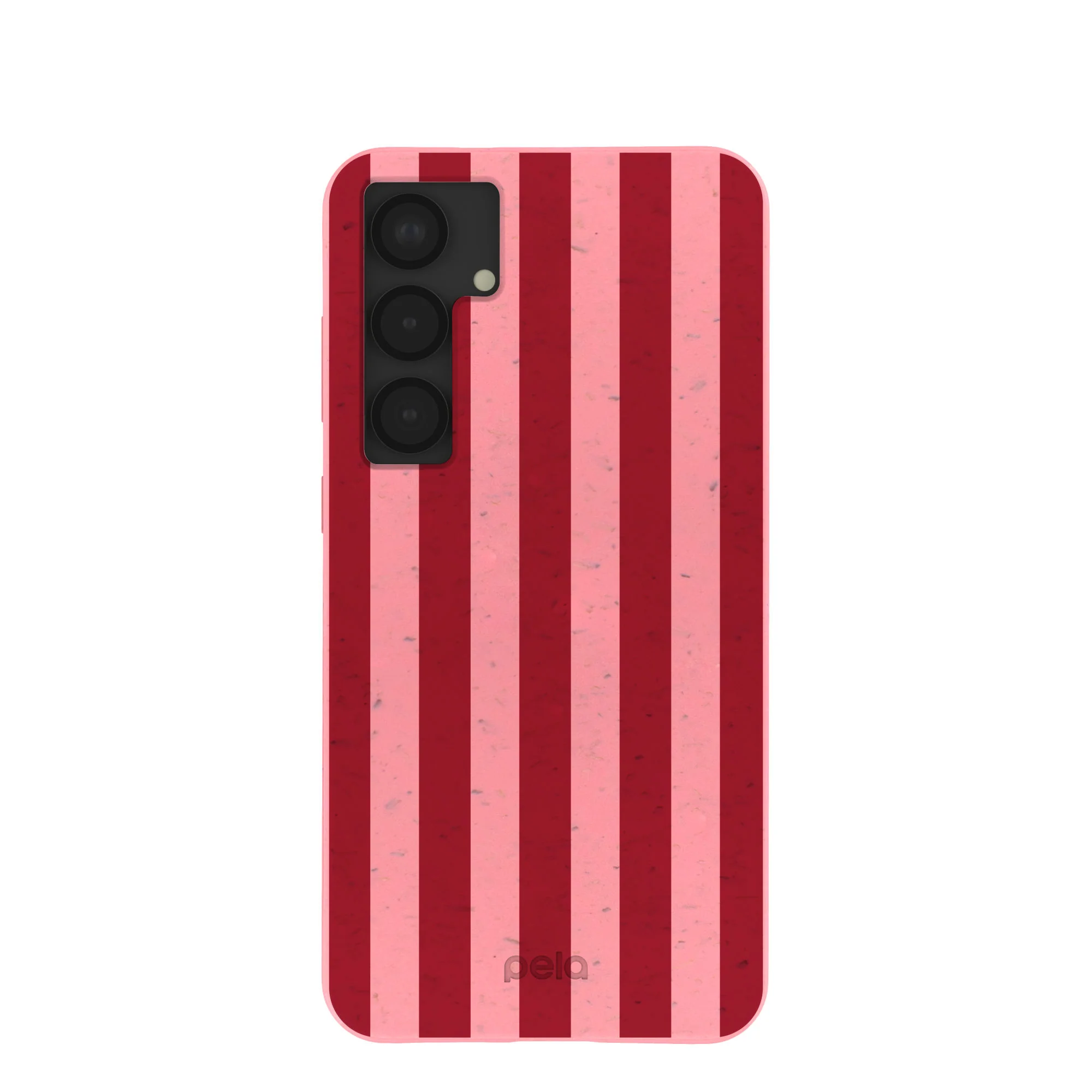 Bubblegum Pink Cherry Stripes Samsung Galaxy S25+(Plus) Case
