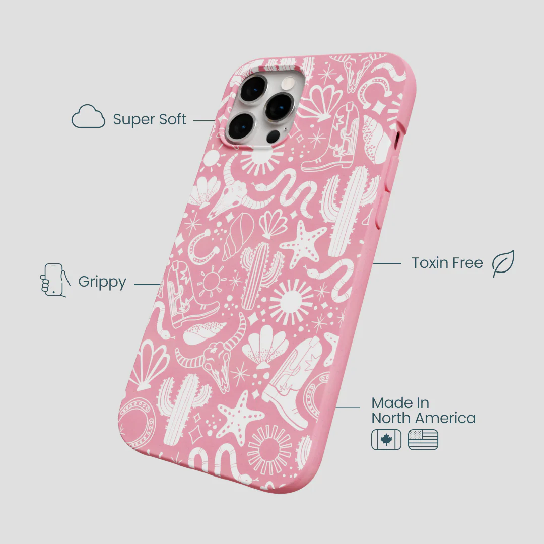 Bubblegum Pink Coastal Rodeo iPhone 12 Pro Max Case - Image 3