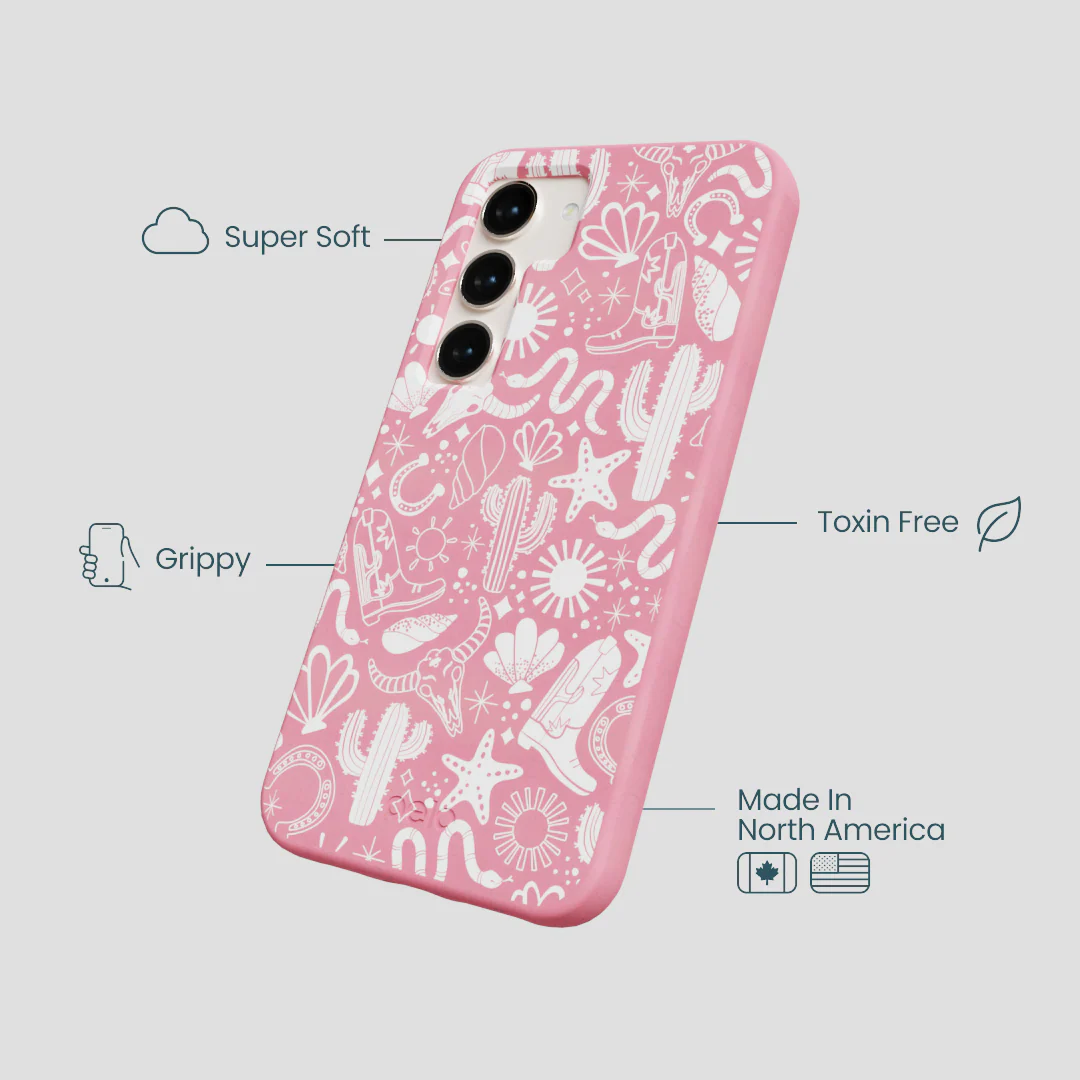 Bubblegum Pink Coastal Rodeo Samsung Galaxy S23 Case - Image 3