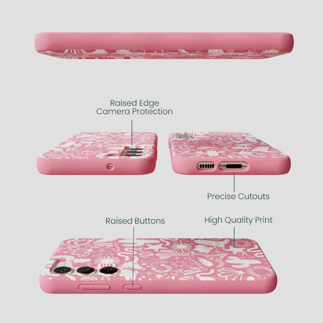 Bubblegum Pink Coastal Rodeo Samsung Galaxy S23+(Plus) Case - Image 2