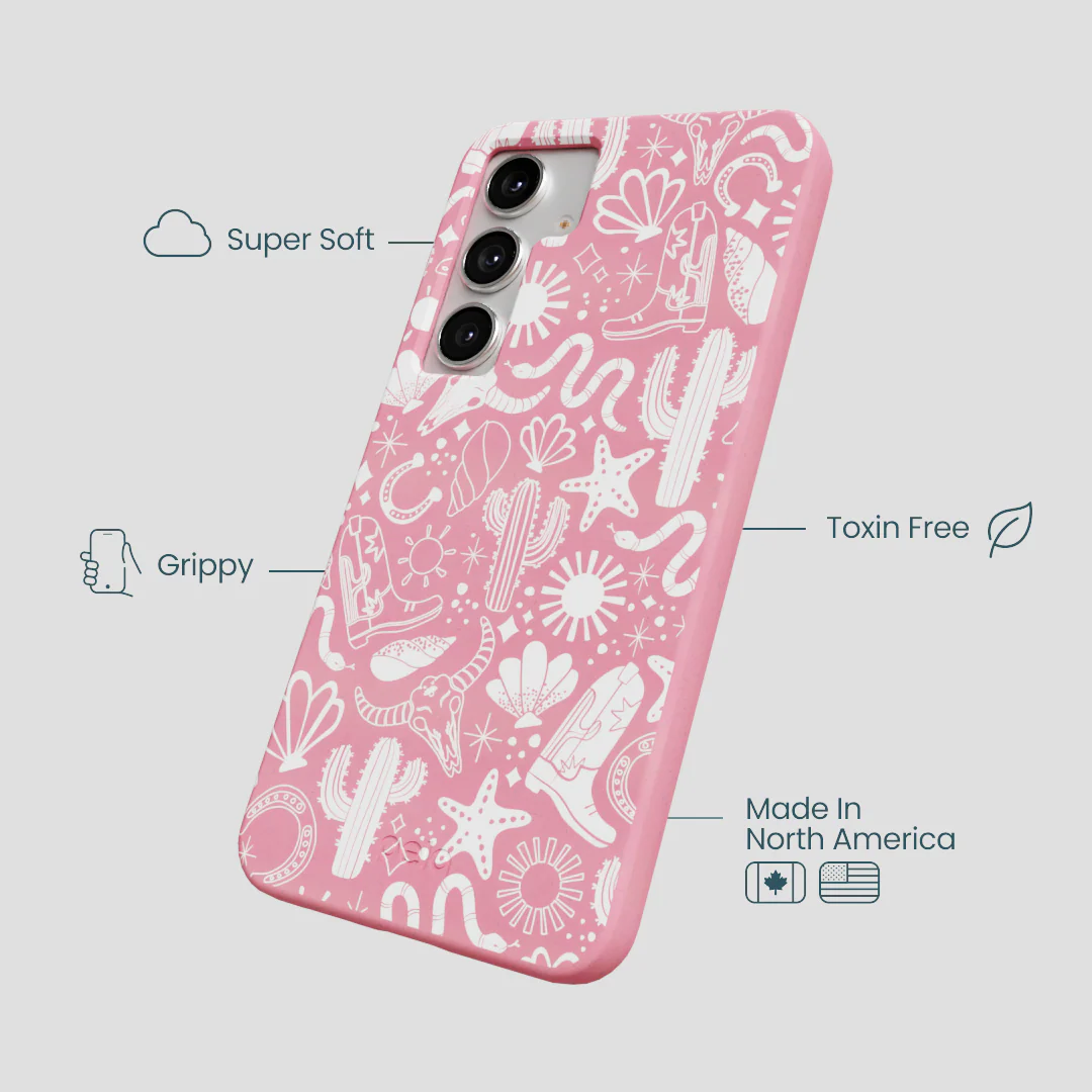 Bubblegum Pink Coastal Rodeo Samsung Galaxy S25+(Plus) Case - Image 4