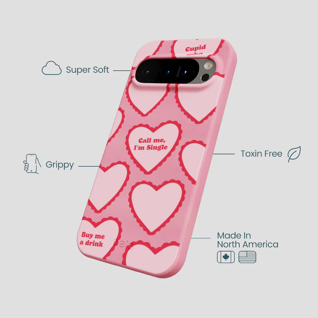 Bubblegum Pink Cupid Who Google Pixel 9/9 Pro Case - Image 4