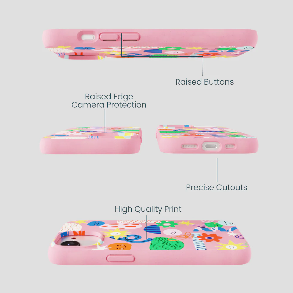 Bubblegum Pink Daydreaming iPhone 16e/17e Case - Image 3