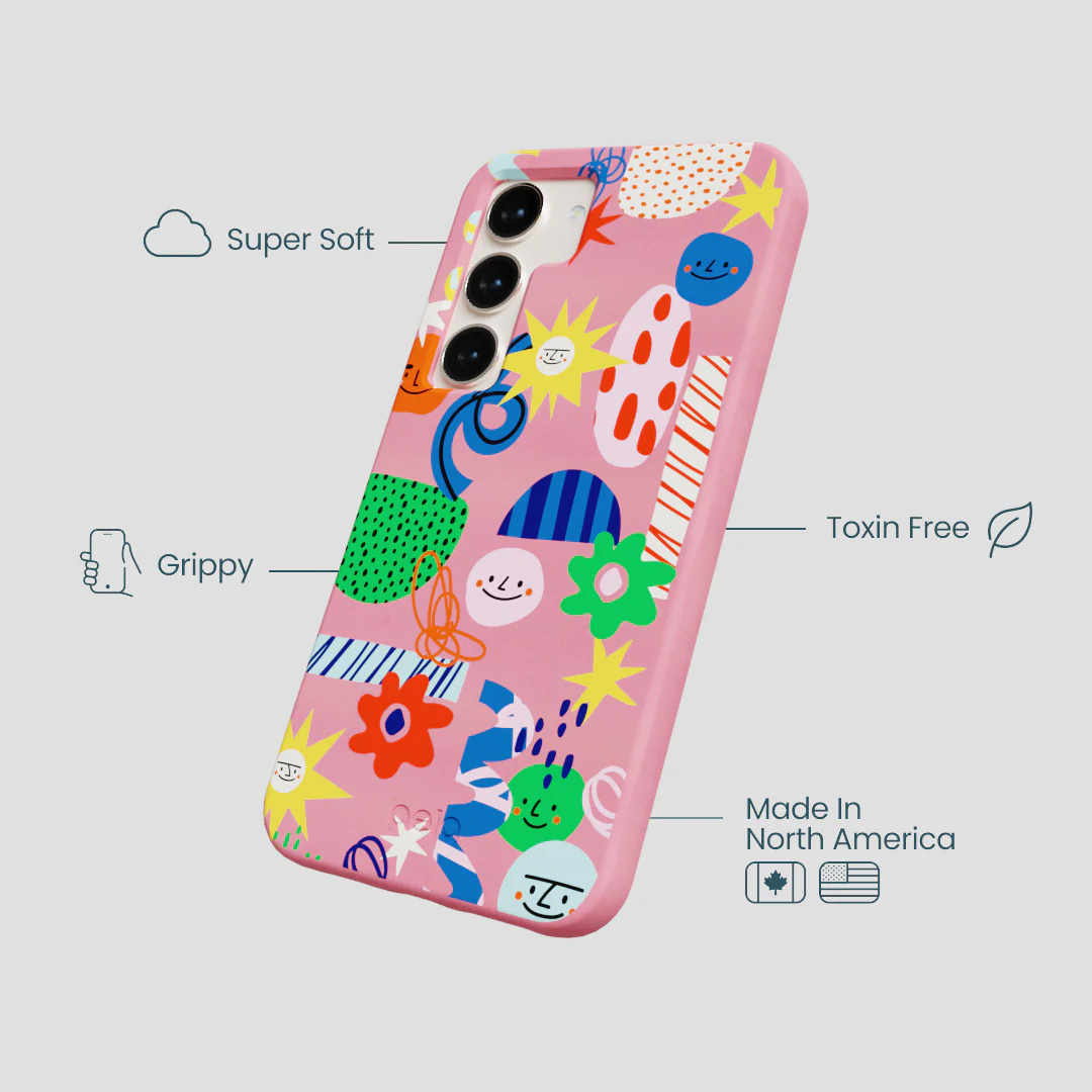 Bubblegum Pink Daydreaming Samsung Galaxy S24 Case - Image 4
