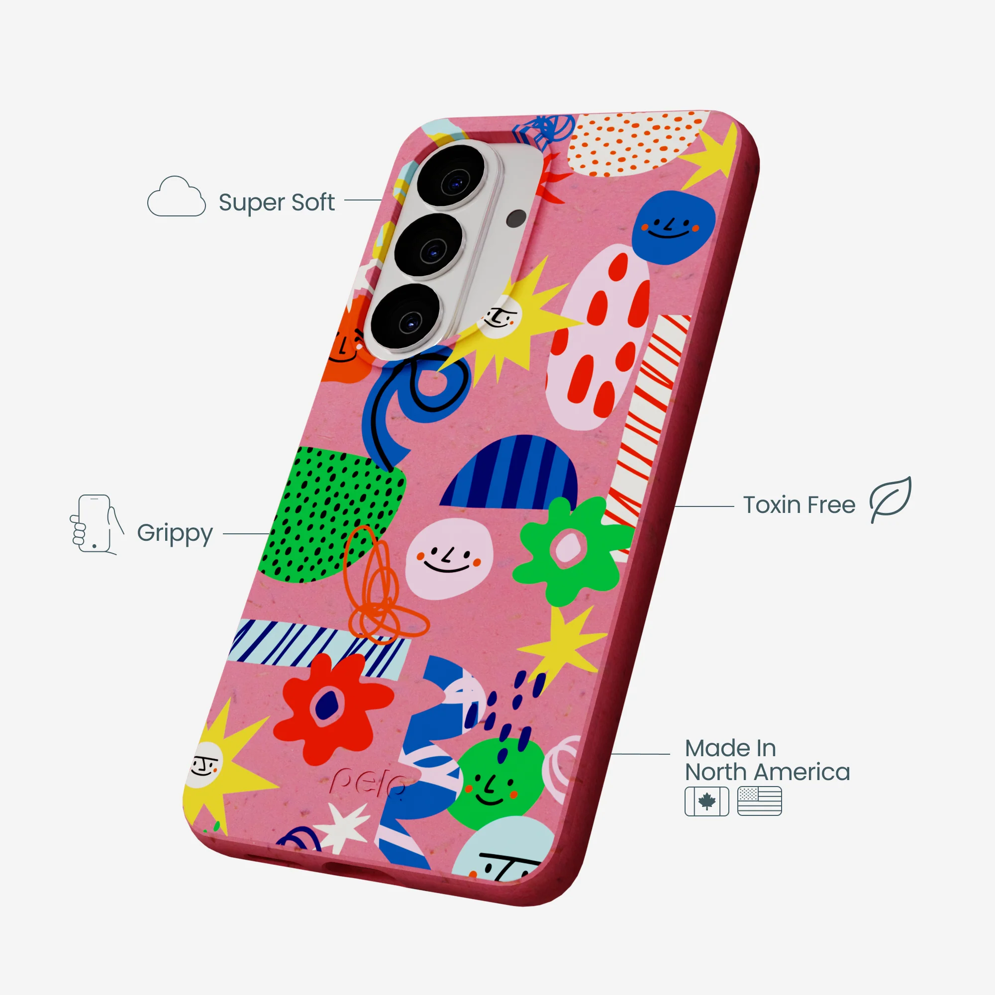 Bubblegum Pink Daydreaming Samsung Galaxy S26 Case - Image 4