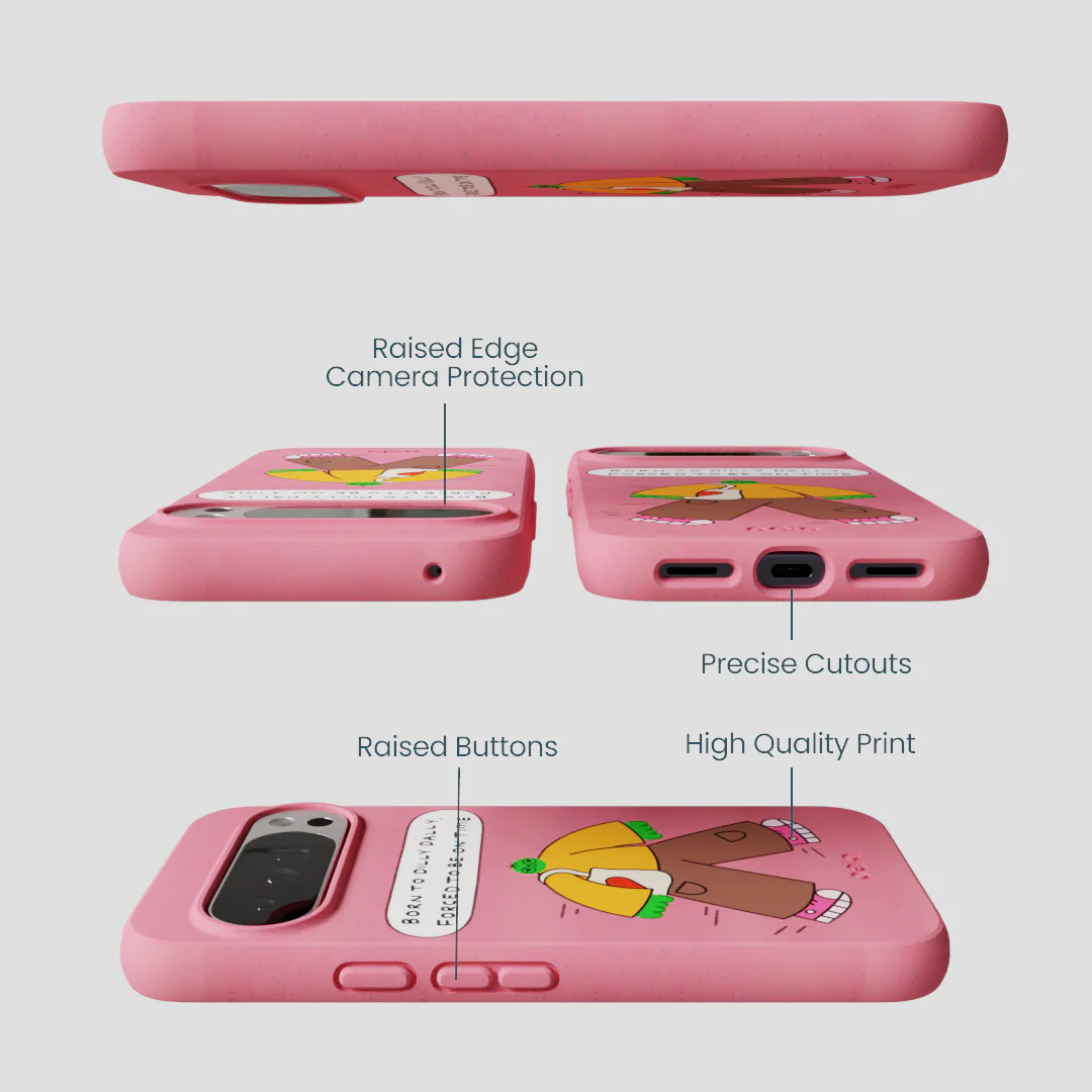 Bubblegum Pink Dilly Dally Google Pixel 10 Pro XL Case - Image 3