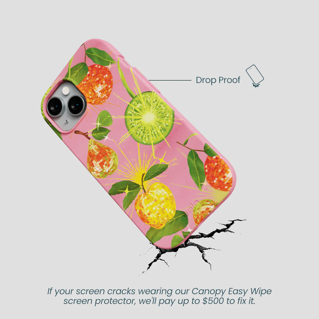 Bubblegum Pink Disco Fruity iPhone 14 Case - Image 5