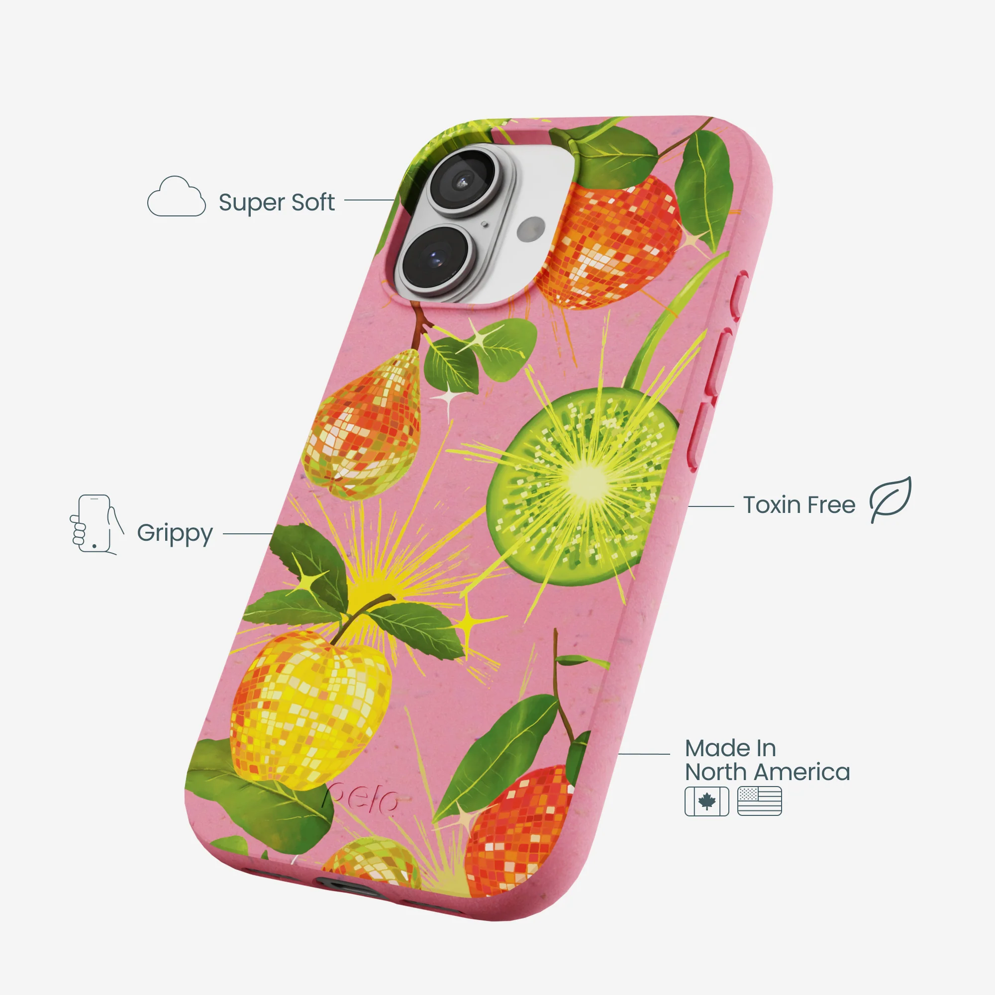 Bubblegum Pink Disco Fruity iPhone 17 Case - Image 4