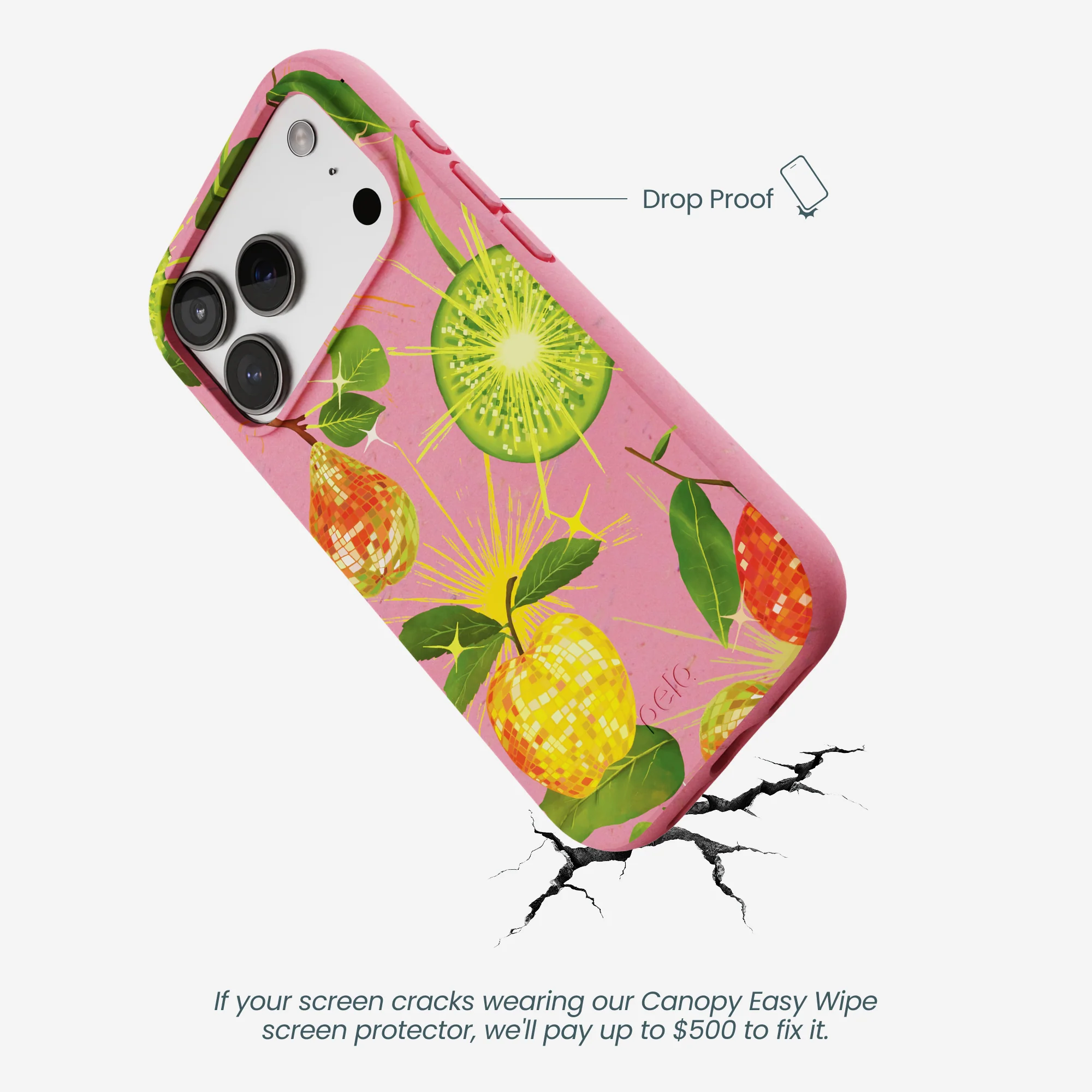 Bubblegum Pink Disco Fruity iPhone 17 Pro Case - Image 5