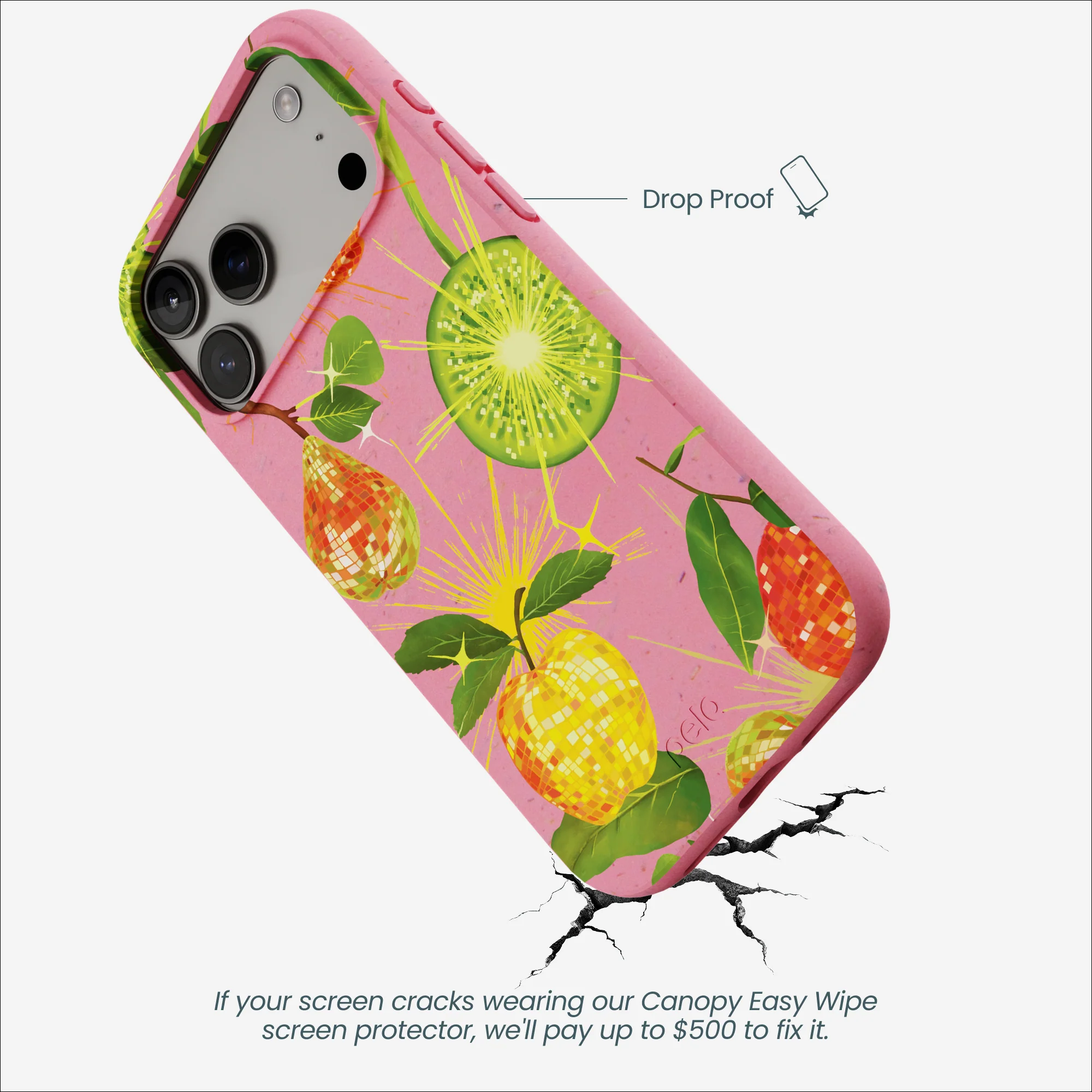 Bubblegum Pink Disco Fruity iPhone 17 Pro Max Case - Image 5