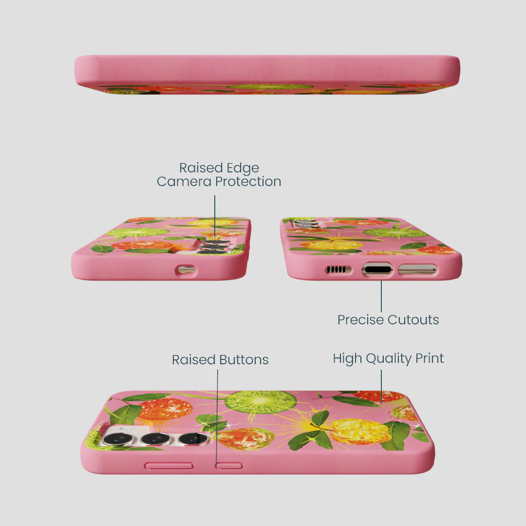 Bubblegum Pink Disco Fruity Samsung Galaxy S23 Case - Image 3