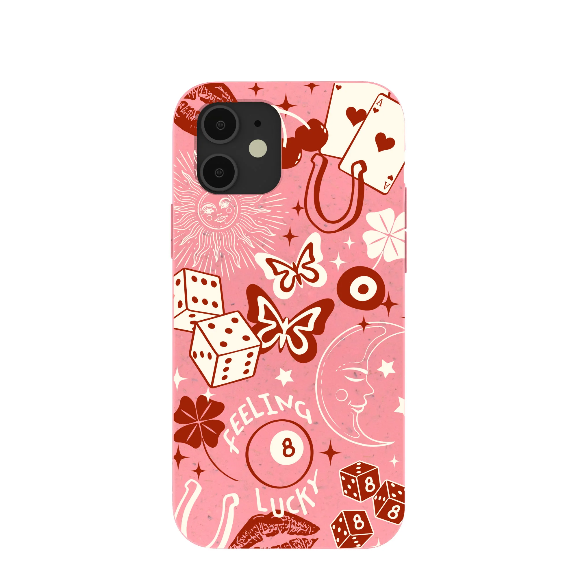 Bubblegum Pink Feeling Lucky iPhone 12/ iPhone 12 Pro Case