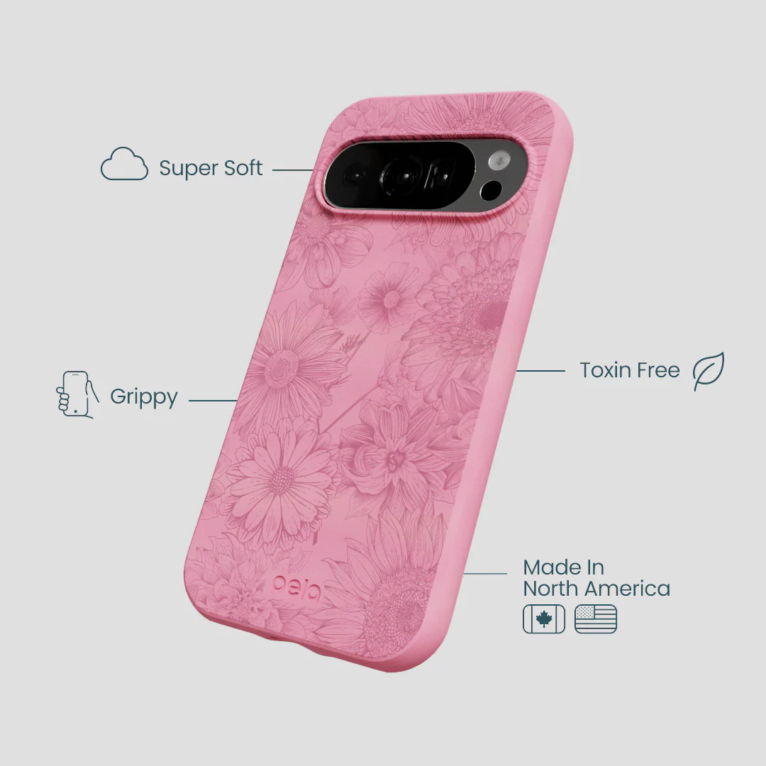 Bubblegum Pink Flora Google Pixel 10/10 Pro Case - Image 4