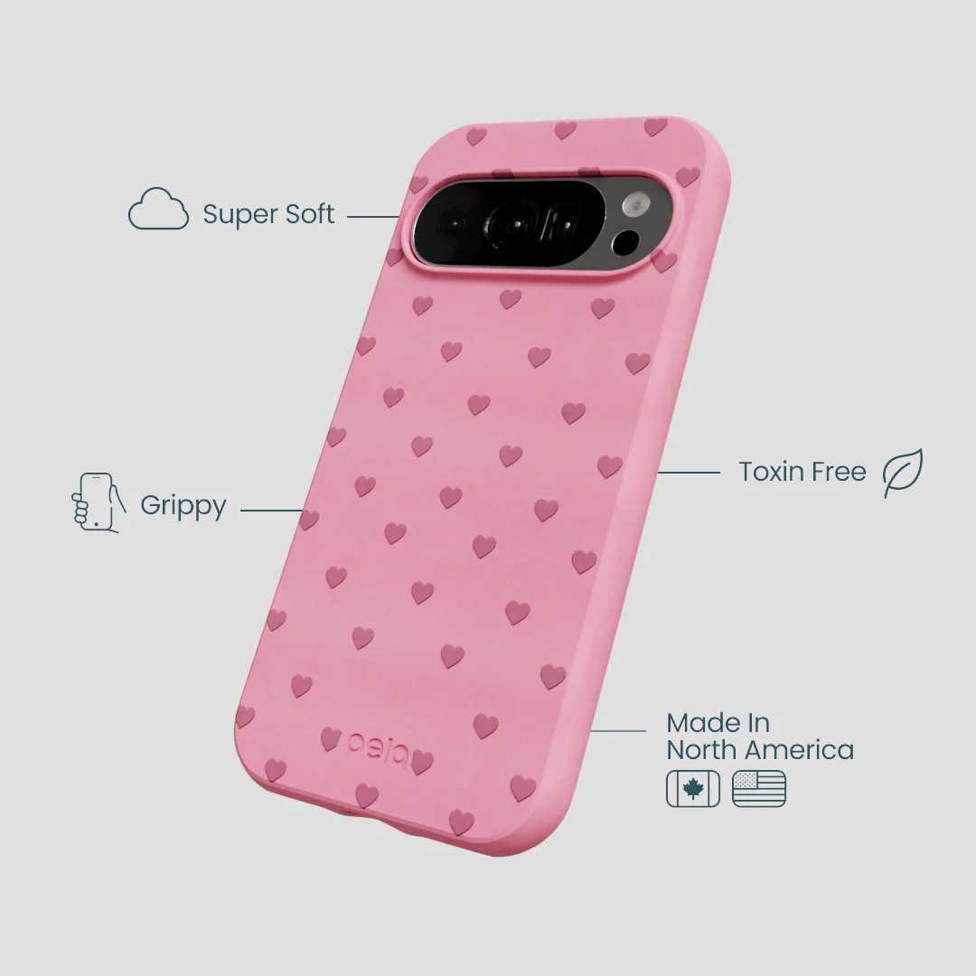 Bubblegum Pink Hearts Google Pixel 10/10 Pro Case - Image 3