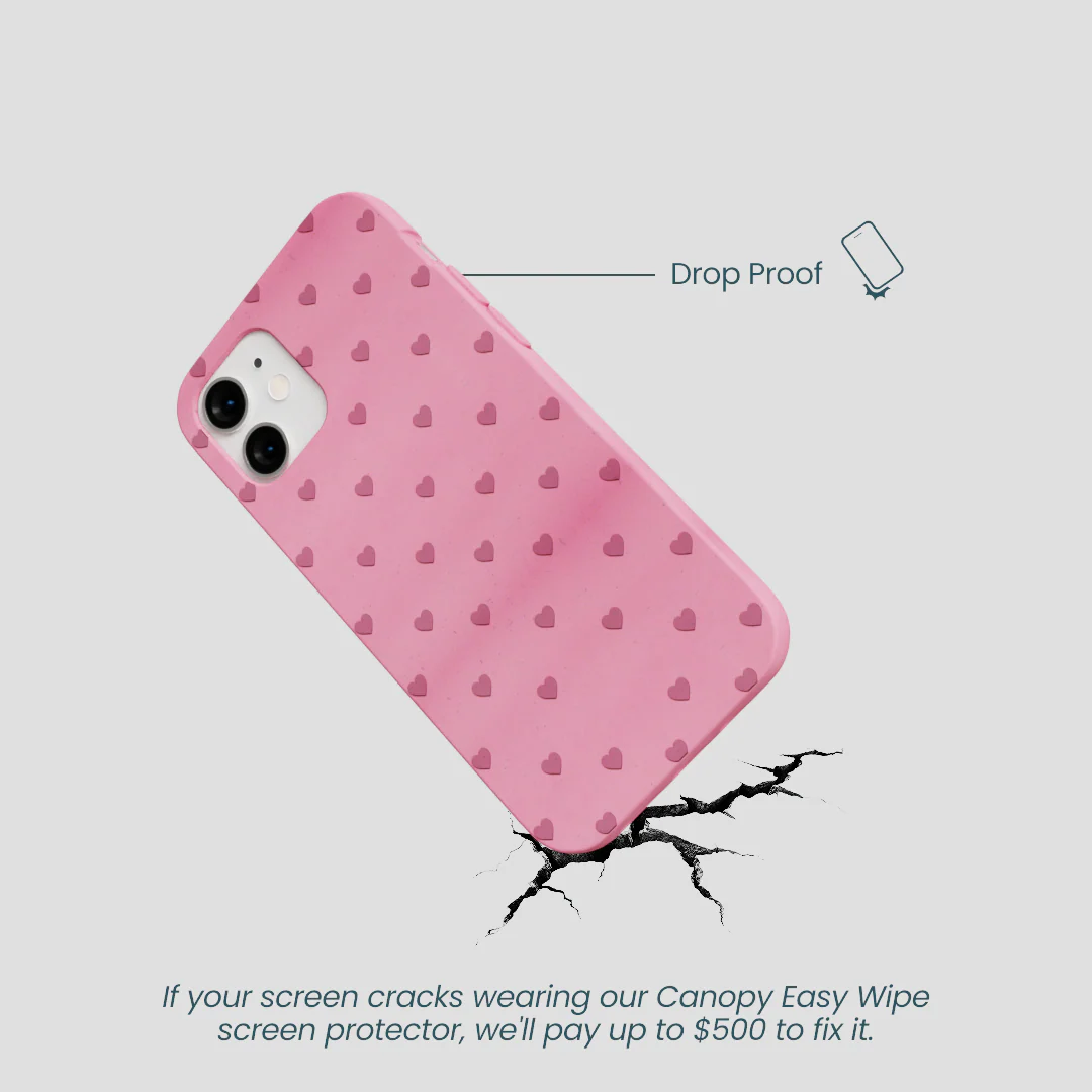 Bubblegum Pink Hearts iPhone 12 Mini Case - Image 5