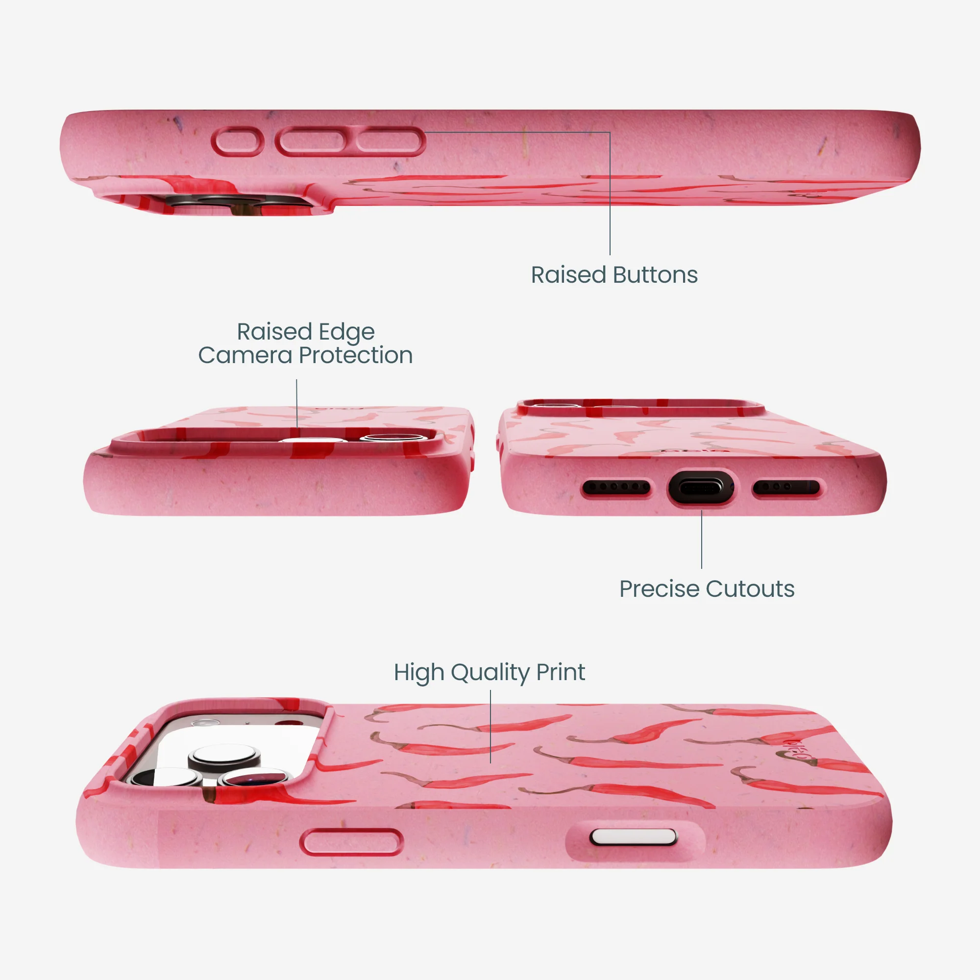 Bubblegum Pink Heatwave iPhone 17 Pro Max Case - Image 3