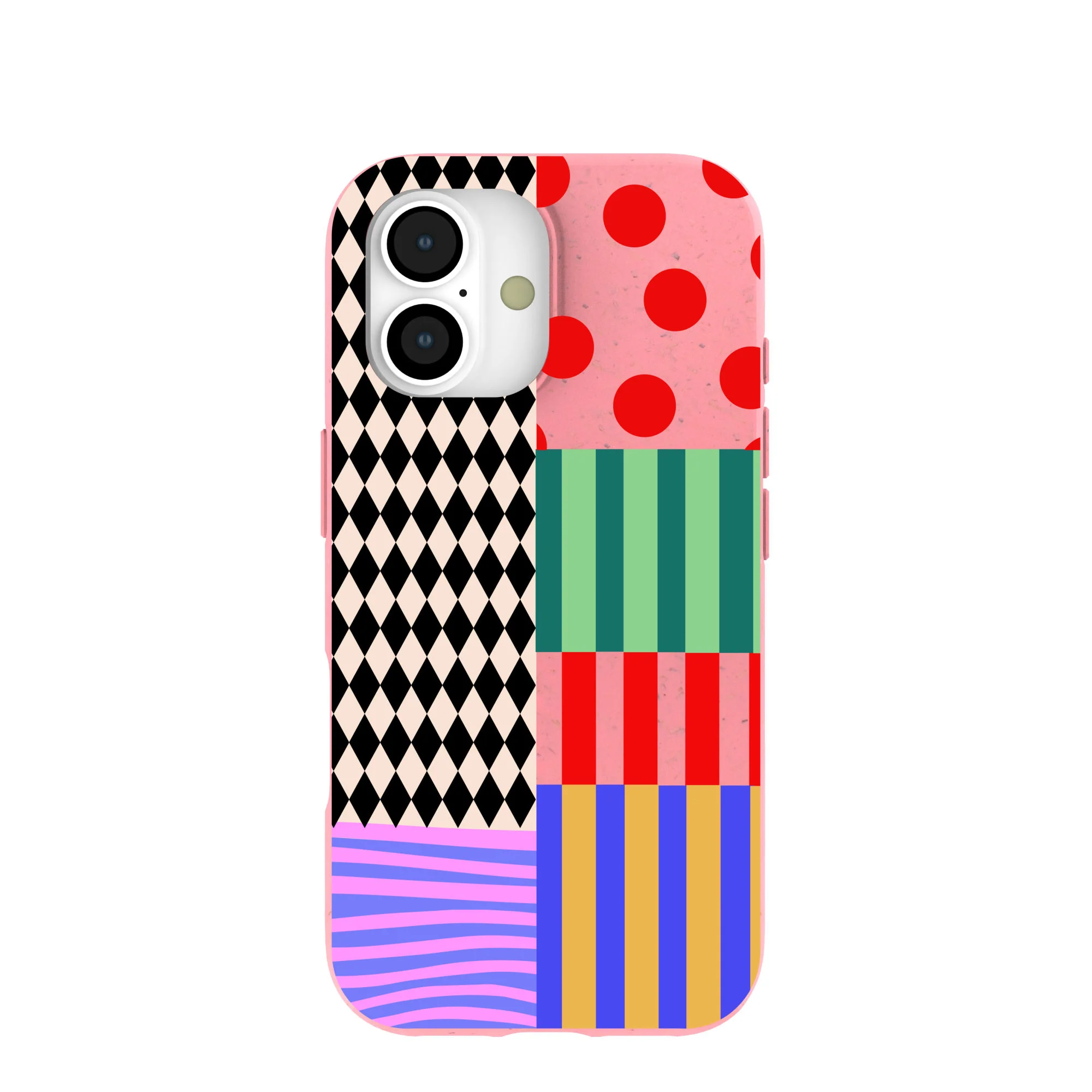 Bubblegum Pink Juggling Colors iPhone 17 Case