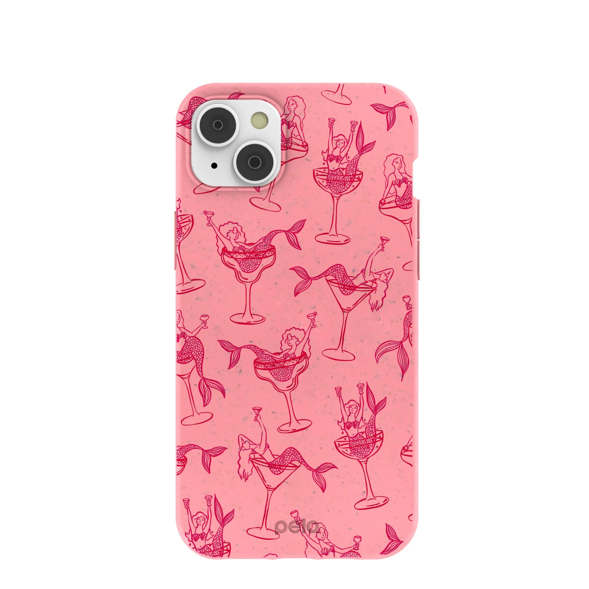 Bubblegum Pink Mermaid Cocktail iPhone 14 Plus Case