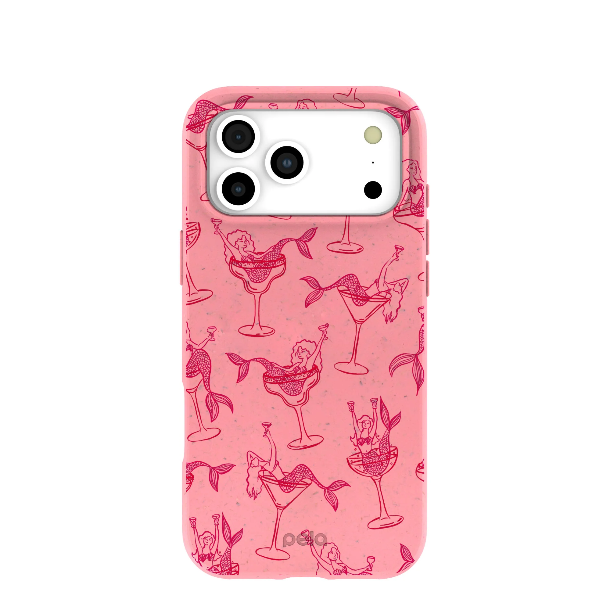 Bubblegum Pink Mermaid Cocktail iPhone 17 Pro Max Case