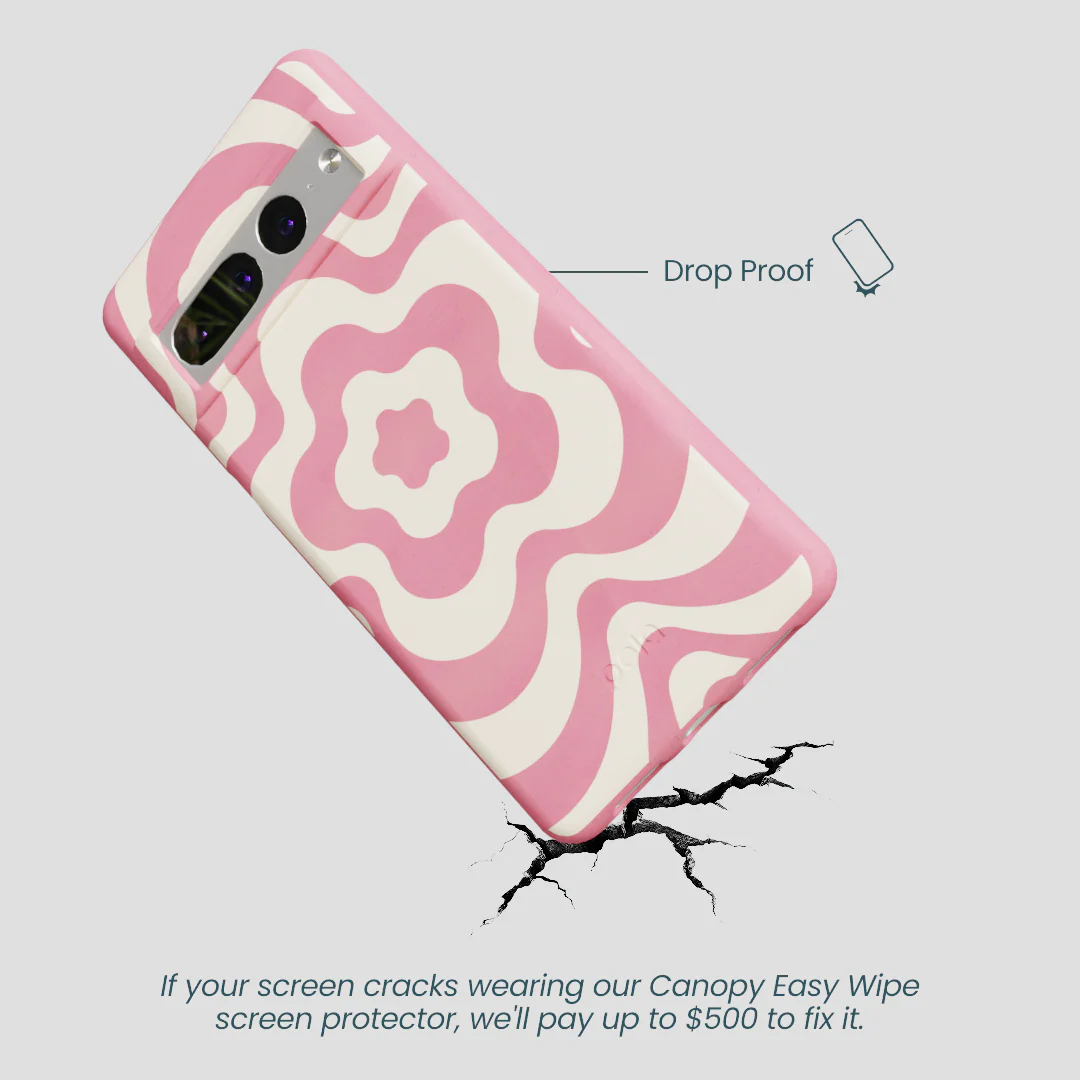 Bubblegum Pink Morning Flower Google Pixel 7 Pro Case - Image 4