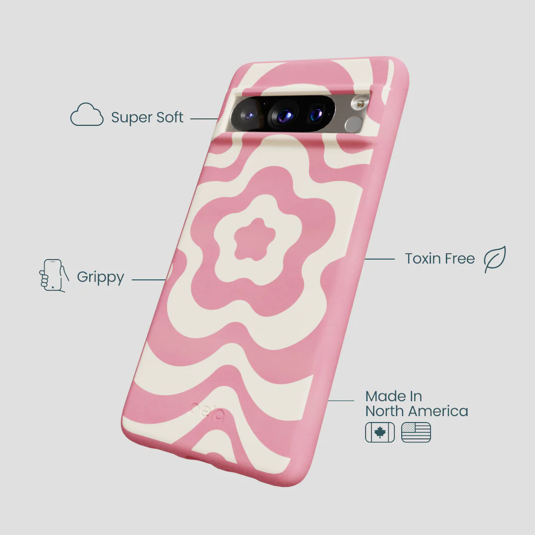 Bubblegum Pink Morning Flower Google Pixel 8 Pro Case - Image 4