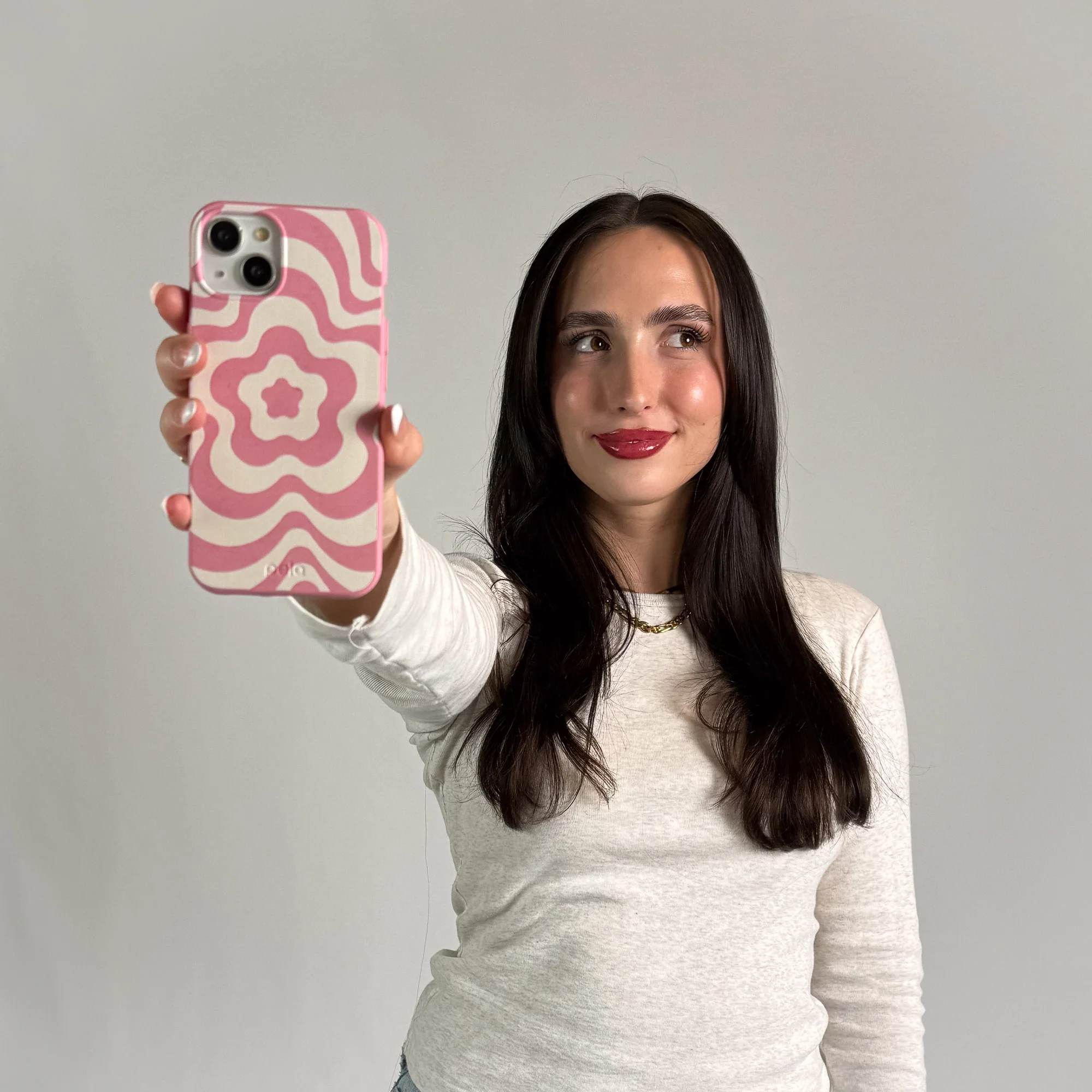 Bubblegum Pink Morning Flower Samsung Galaxy S24 Case - Image 2