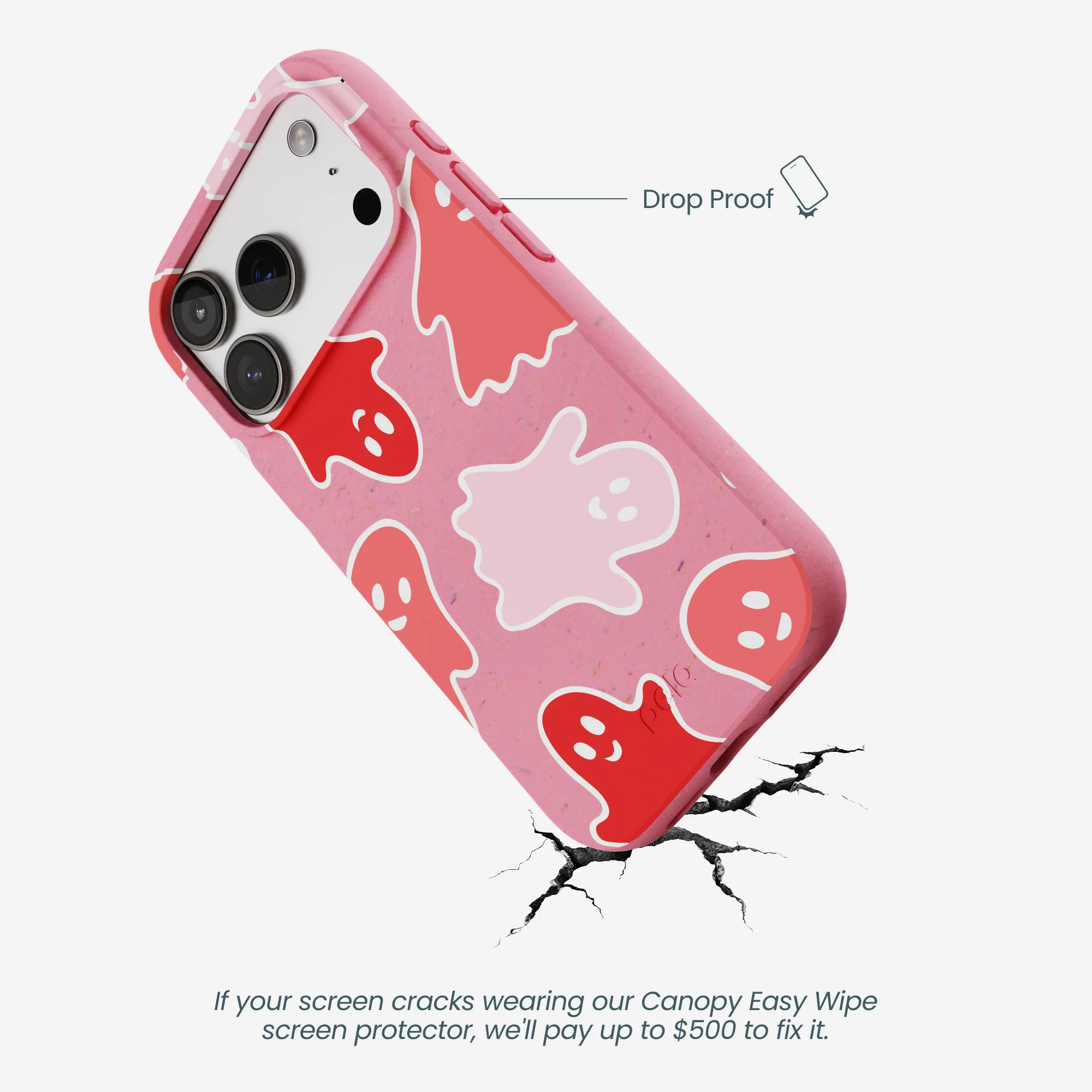 Bubblegum Pink Phantom Pals iPhone 17 Pro Case - Image 5