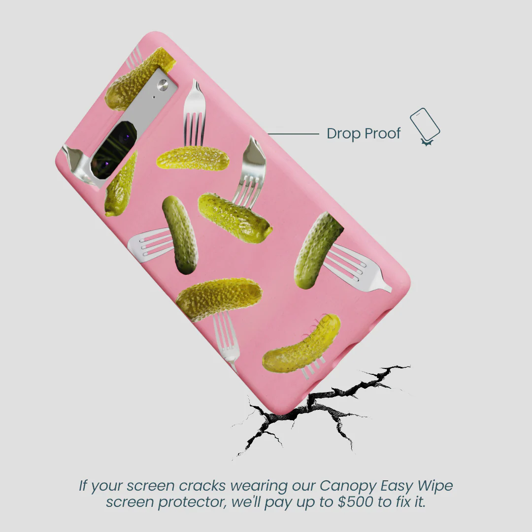 Bubblegum Pink Pickle Party Google Pixel 7 Case - Image 5