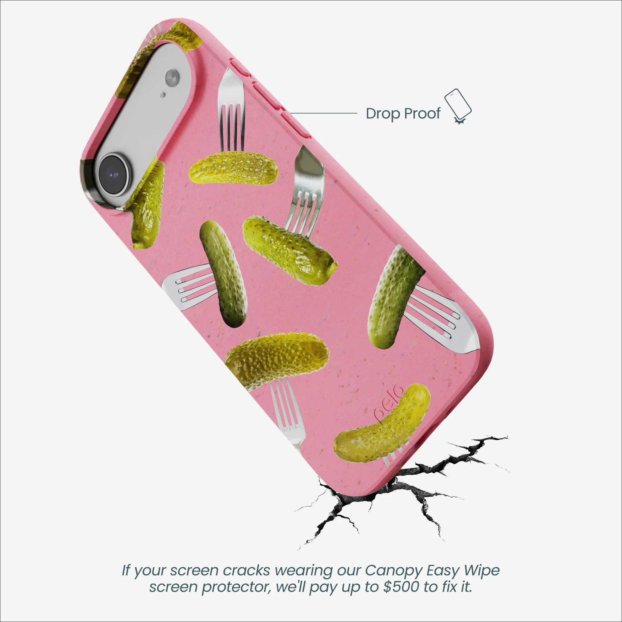 Bubblegum Pink Pickle Party iPhone Air Case - Image 5