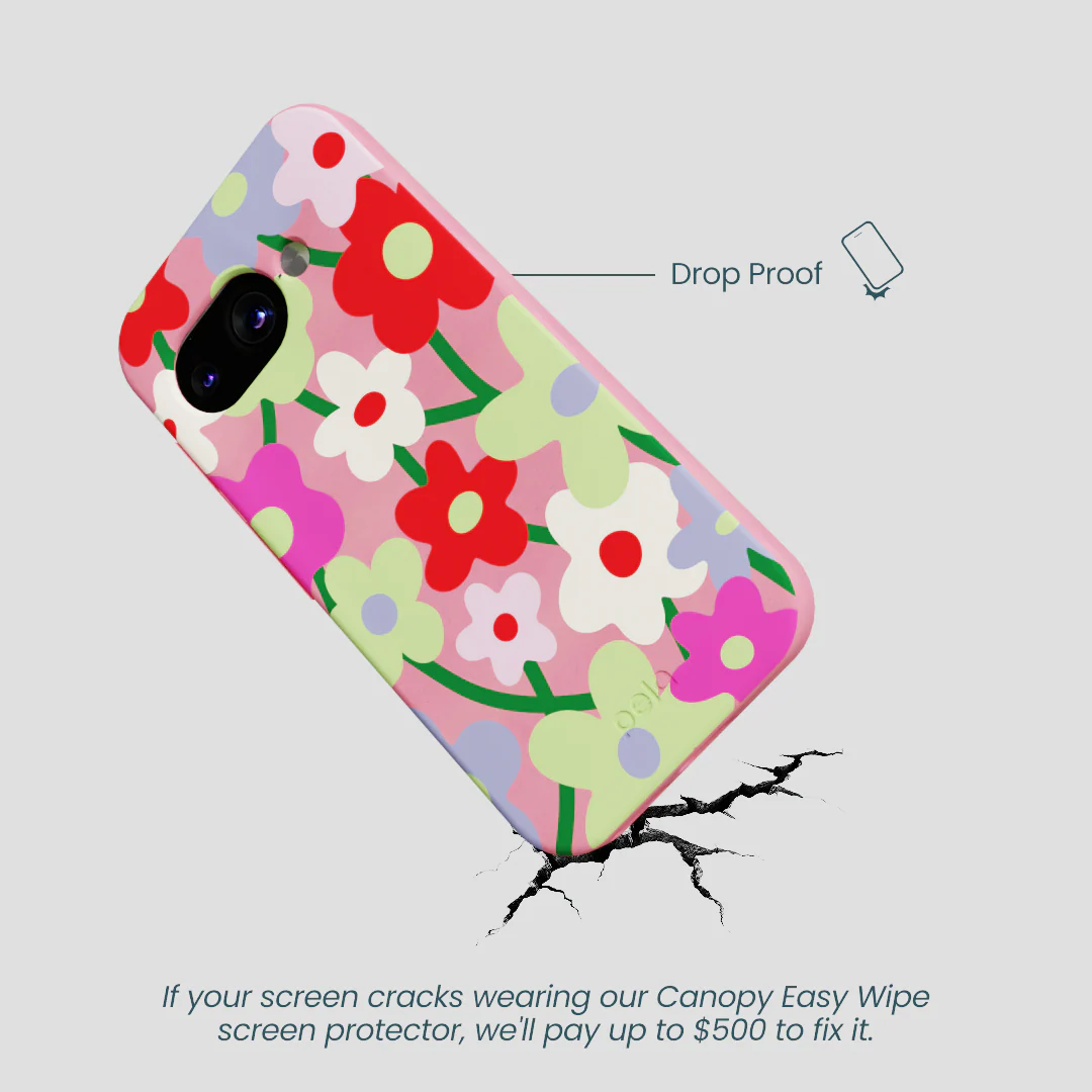 Bubblegum Pink Poppy Flora Google Pixel 9a Case - Image 5