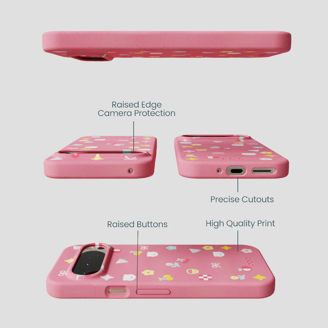 Bubblegum Pink Pretty Picnic Google Pixel 9/9 Pro Case - Image 3