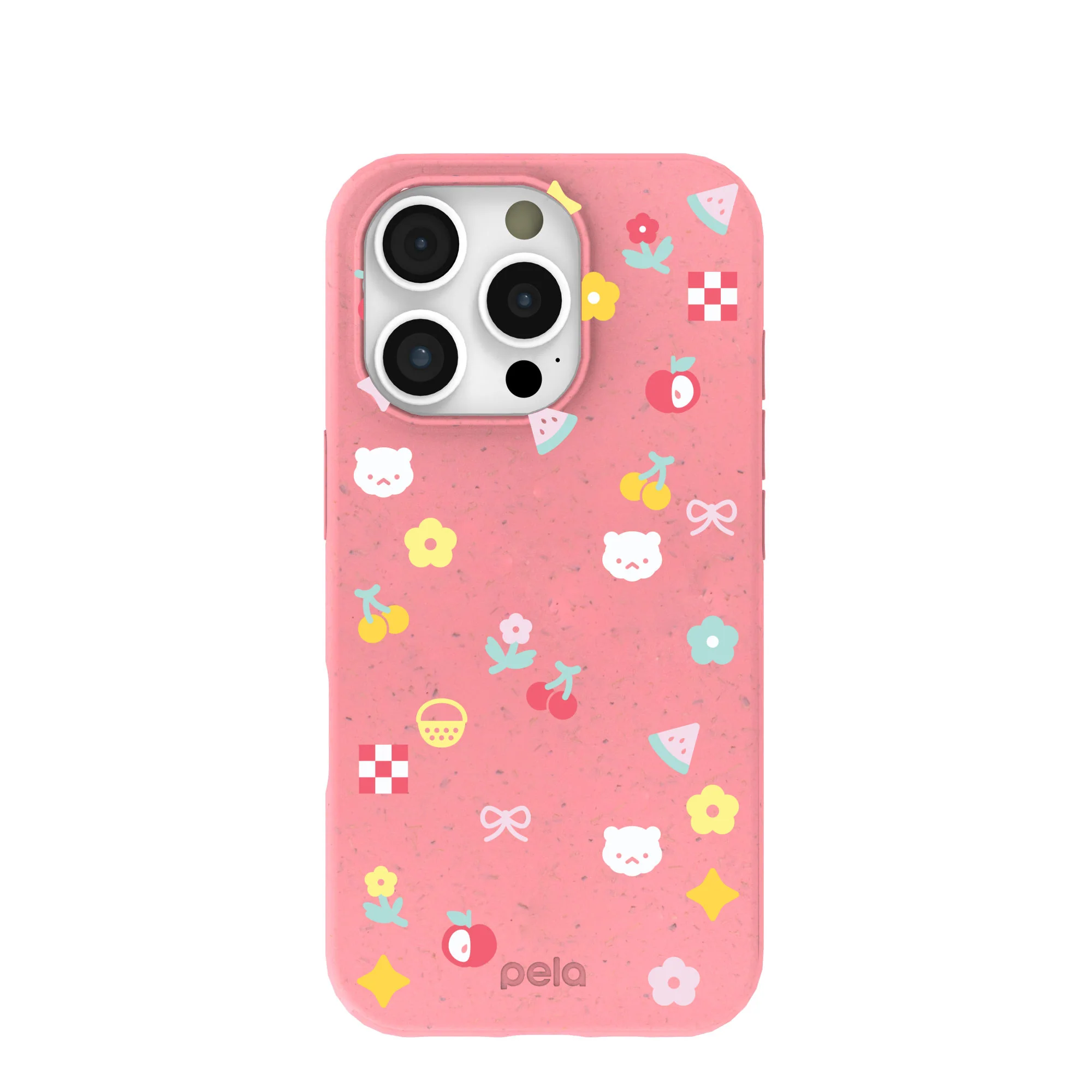 Bubblegum Pink Pretty Picnic iPhone 16 Pro Case