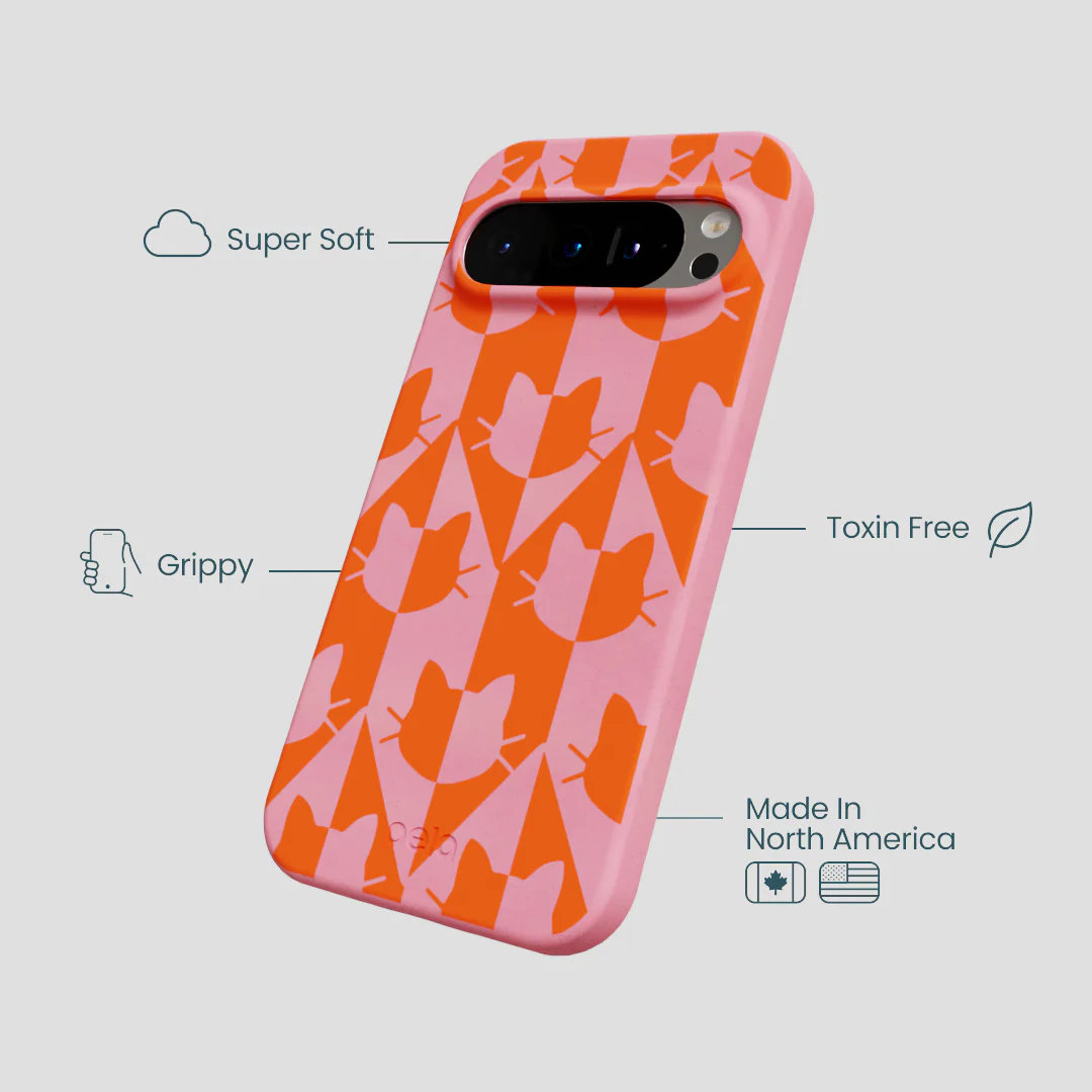 Bubblegum Pink Purr Google Pixel 9/9 Pro Case - Image 3