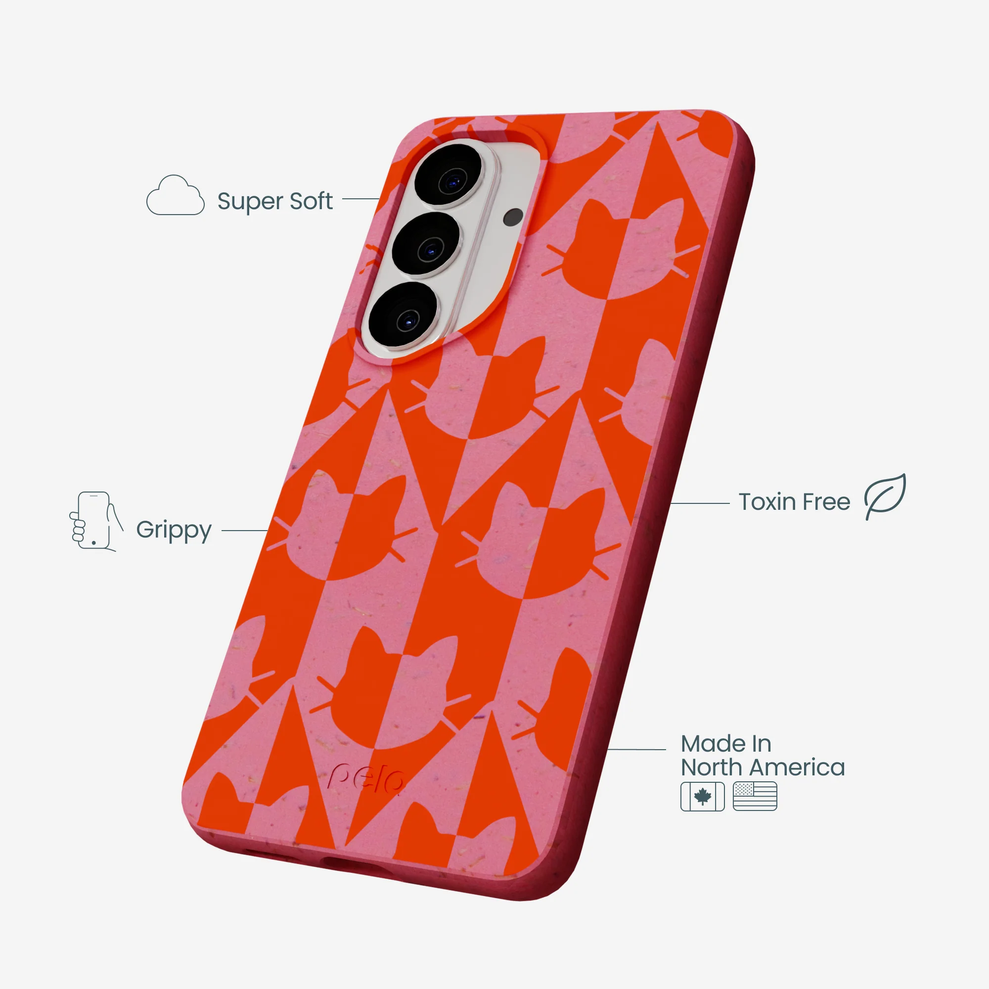 Bubblegum Pink Purr Samsung Galaxy S26 Case - Image 3