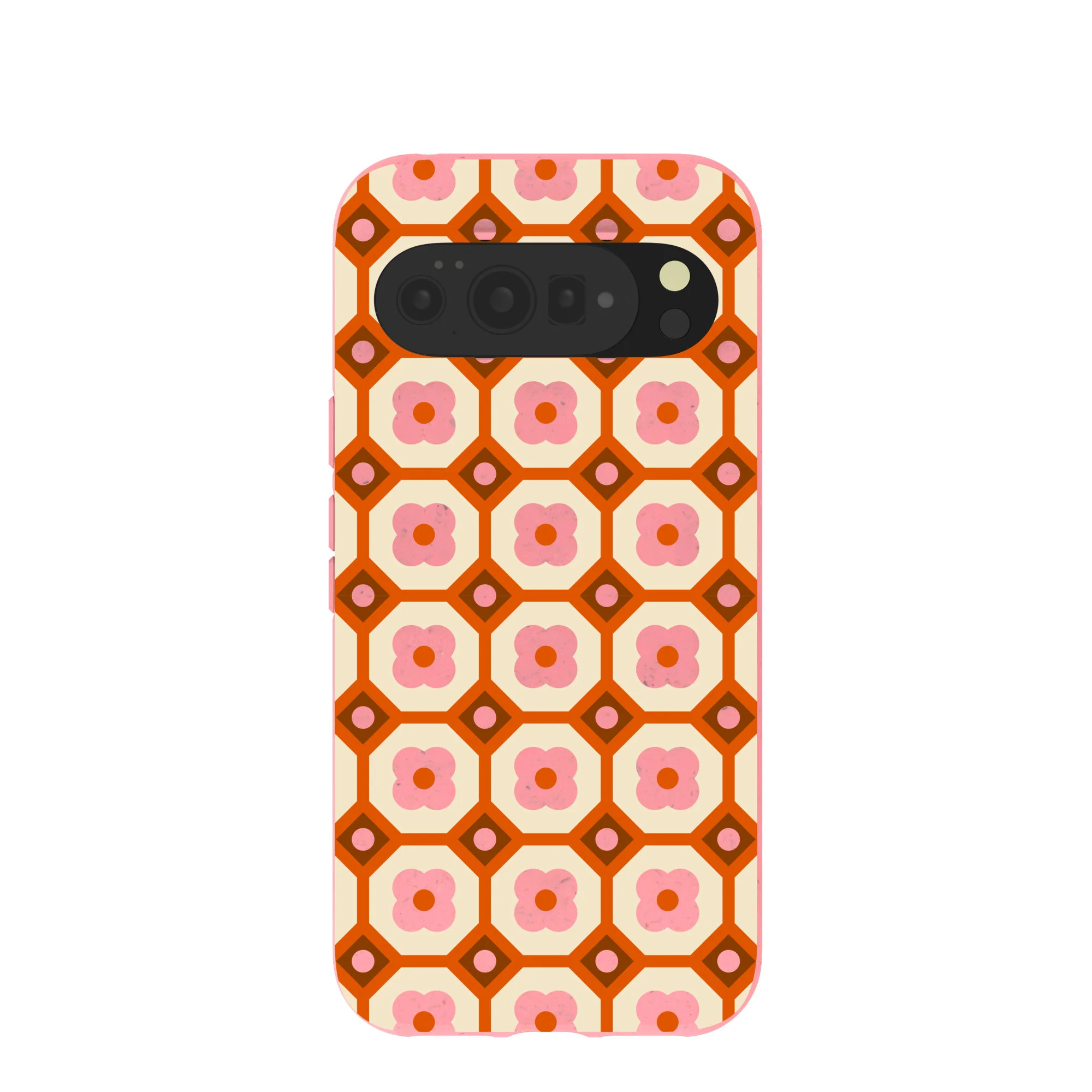 Bubblegum Pink Retro Tiles Google Pixel 10 Pro XL Case