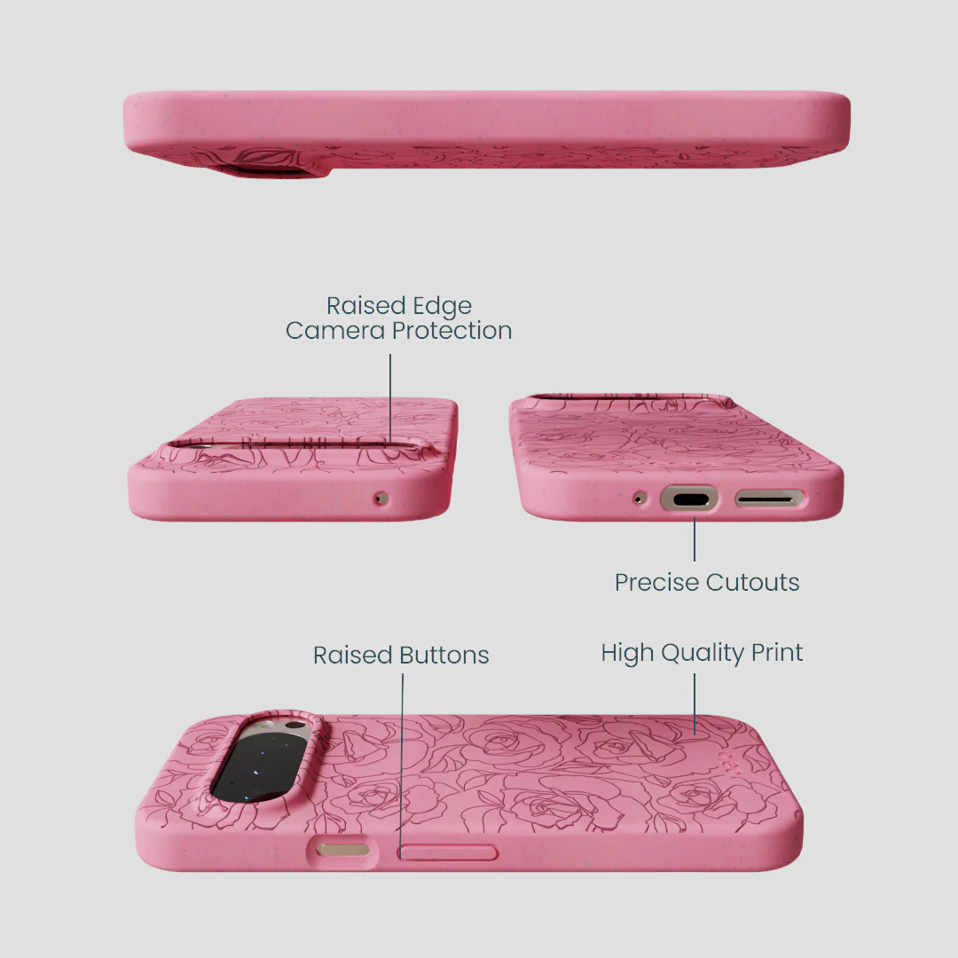 Bubblegum Pink Rosettes Google Pixel 9/9 Pro Case - Image 3