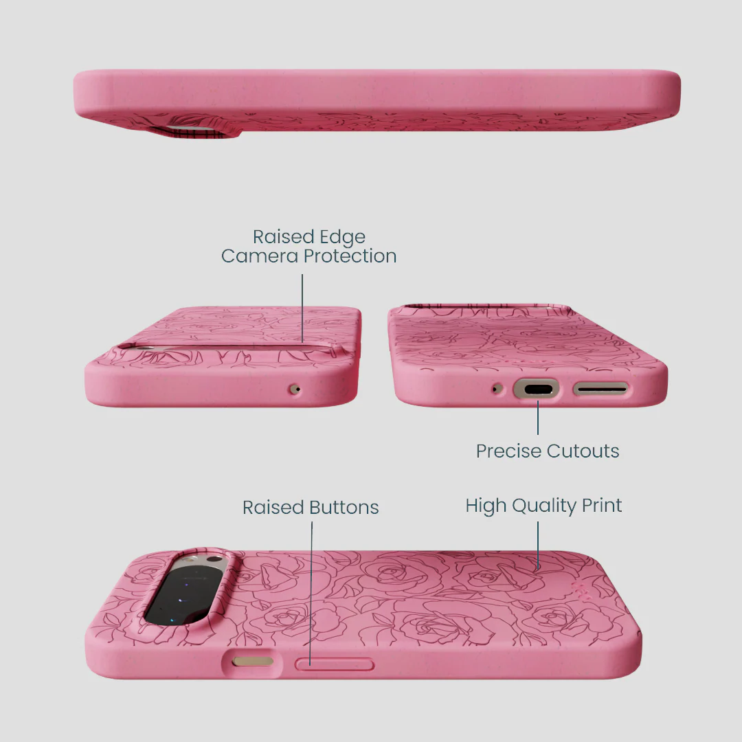Bubblegum Pink Rosettes Google Pixel 9 Pro XL Case - Image 3