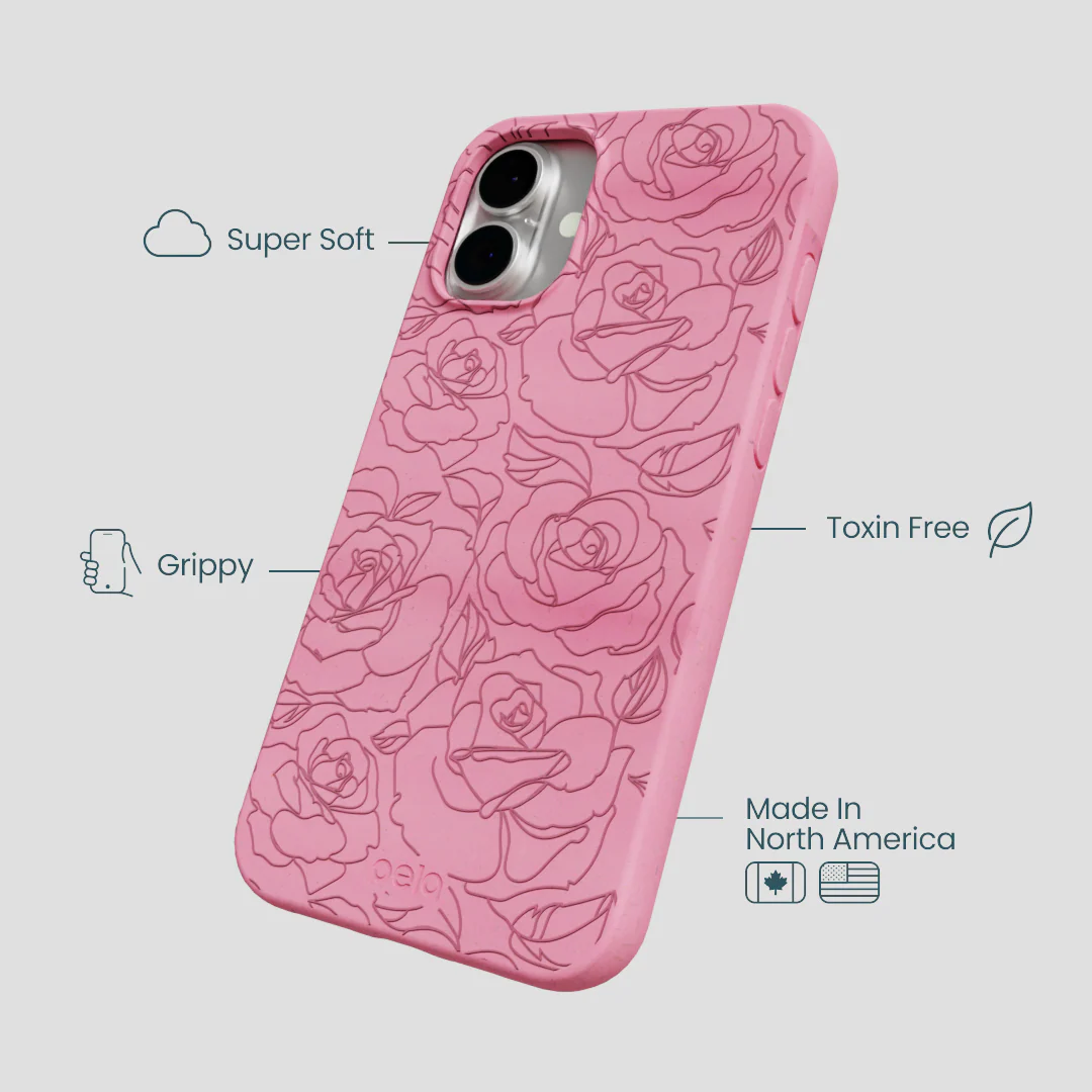 Bubblegum Pink Rosettes iPhone 16 Plus Case - Image 4