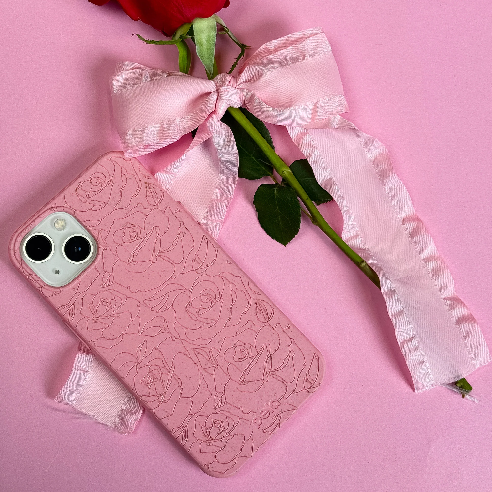 Bubblegum Pink Rosettes Google Pixel 10/10 Pro Case - Image 2