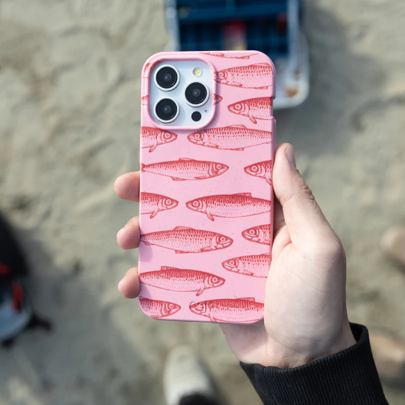 Bubblegum Pink Sardine Stream Google Pixel 6 Case - Image 2