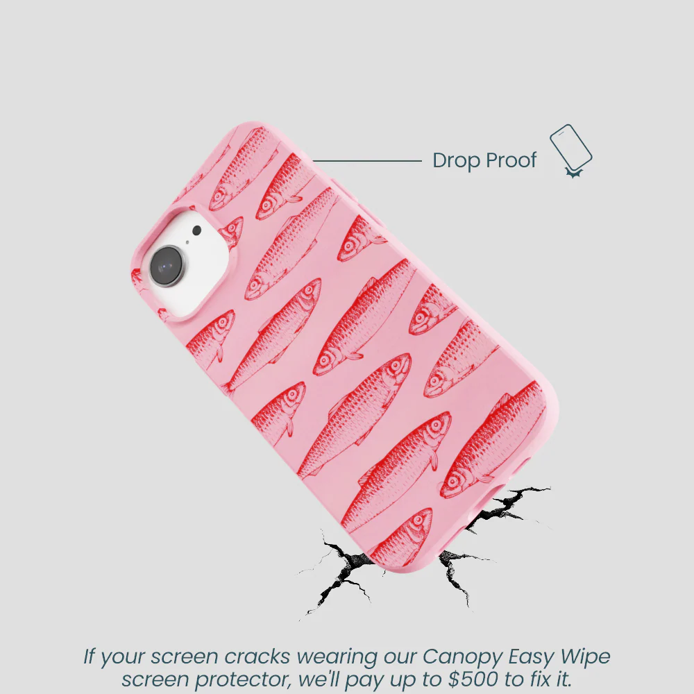 Bubblegum Pink Sardine Stream iPhone 16e/17e Case - Image 5