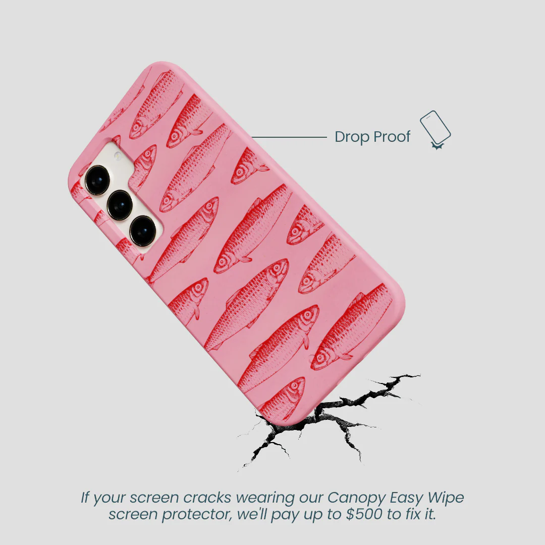 Bubblegum Pink Sardine Stream Samsung Galaxy S23 Case - Image 5