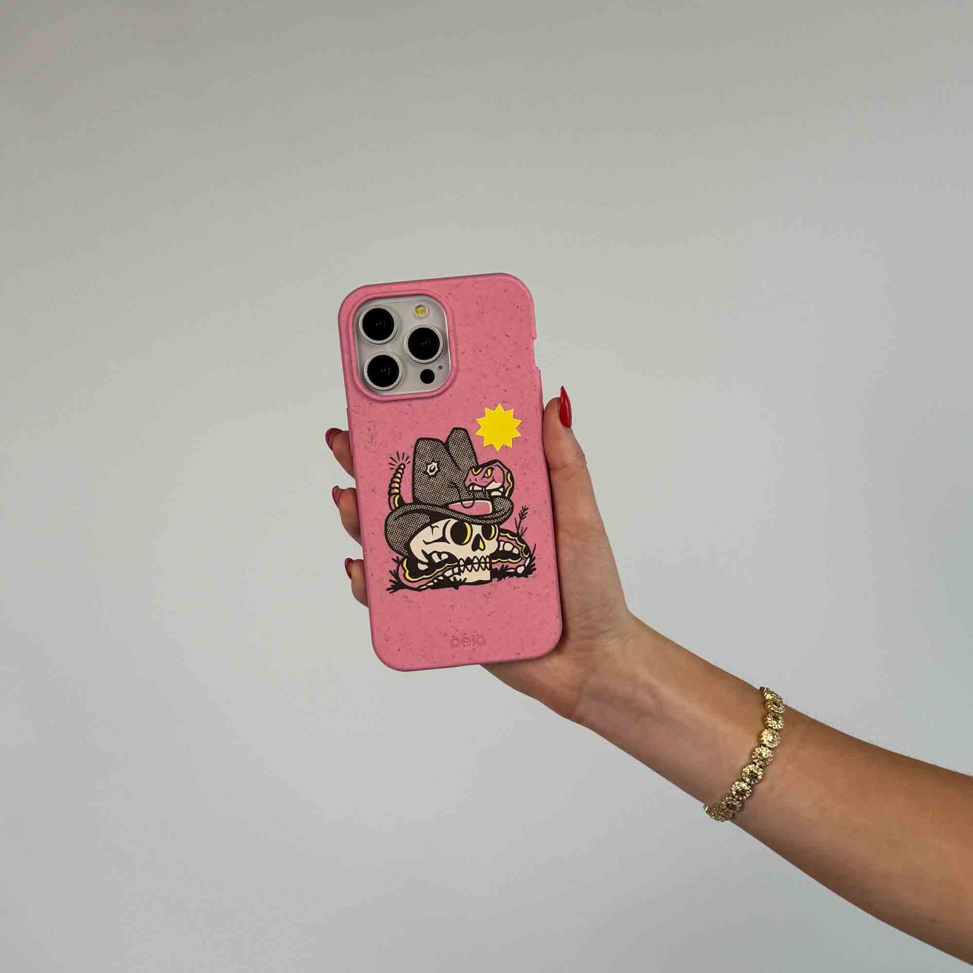 Bubblegum Pink Snakebite iPhone 16 Pro Max Case - Image 2