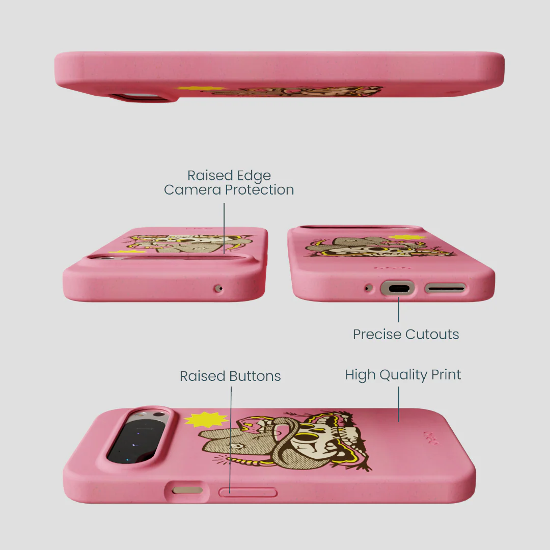 Bubblegum Pink Snakebite Google Pixel 9 Pro XL Case - Image 3