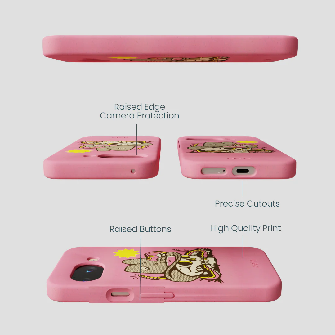 Bubblegum Pink Snakebite Google Pixel 9a Case - Image 3